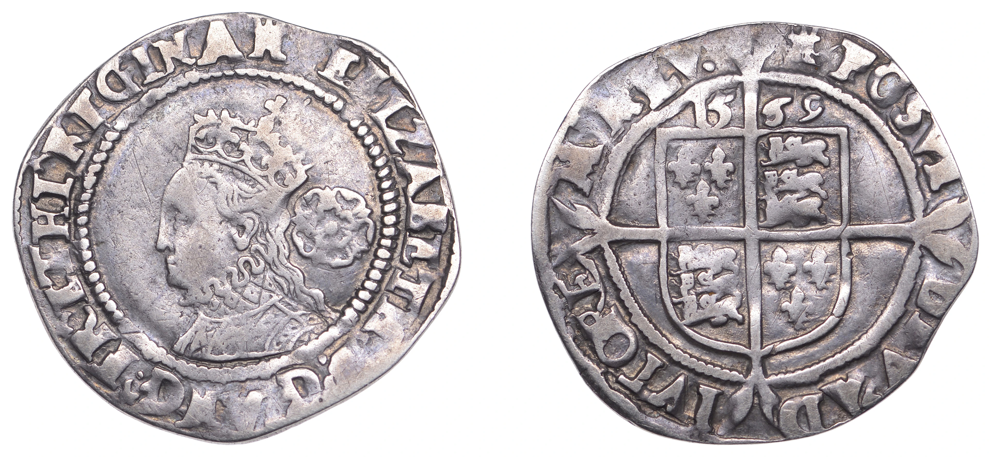 Elizabeth I (1558-1603), Third issue, Sixpence, 1569, mm. castle (over