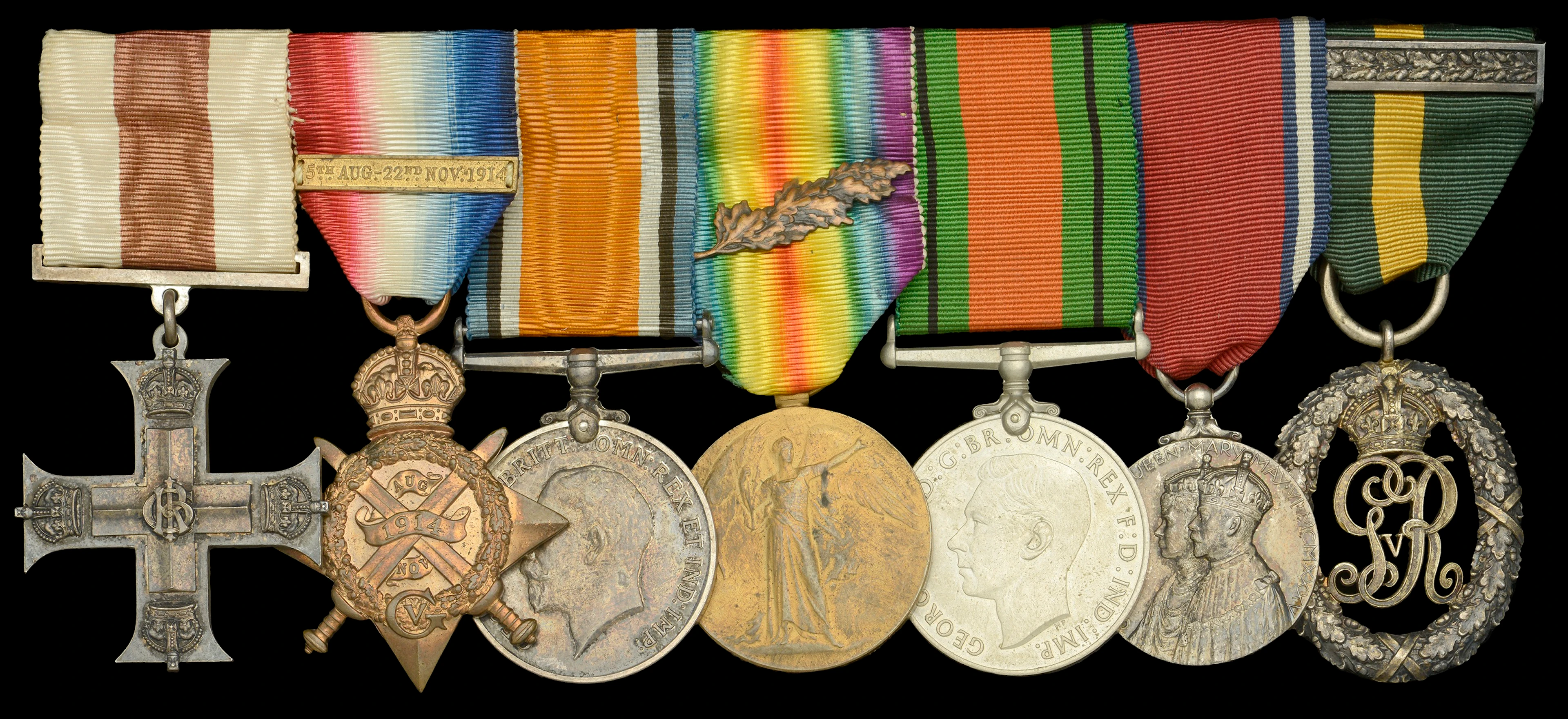 A Great War ‘Western Front’ M.C. group of seven awarded to Major S.