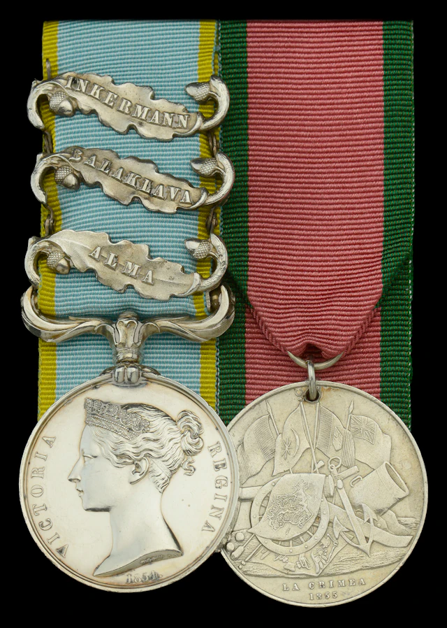 Pair: Private F. Burman, Rifle Brigade, who died at Scutari on 22