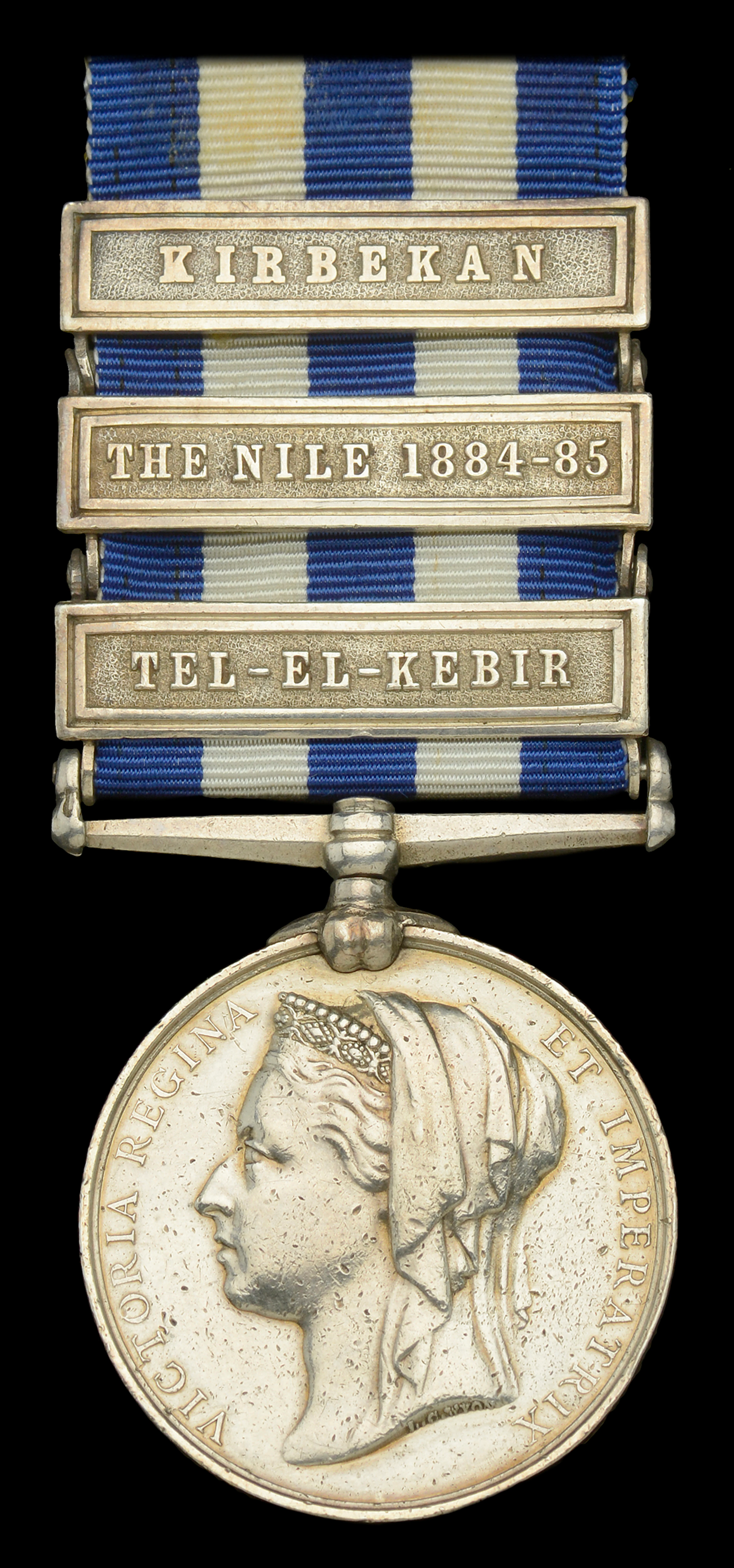 Egypt and Sudan 1882-89, dated reverse, 3 clasps, Tel-El-Kebir, The