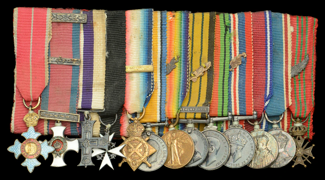 A Second War K.B.E, Great War D.S.O. and Bar, M.C. mounted group of