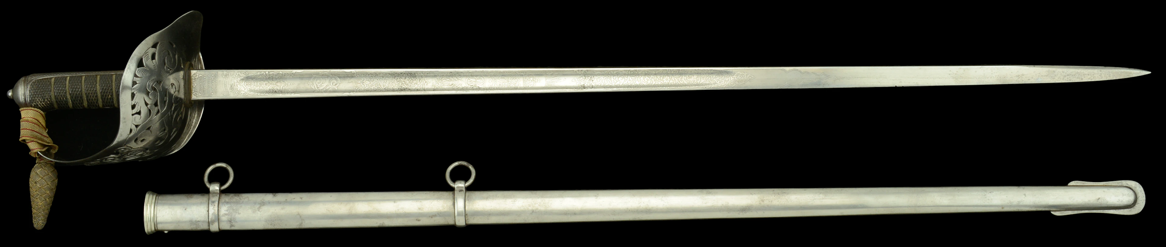 Middlesex Regiment Officer’s Sword. A very good 1897 pattern example