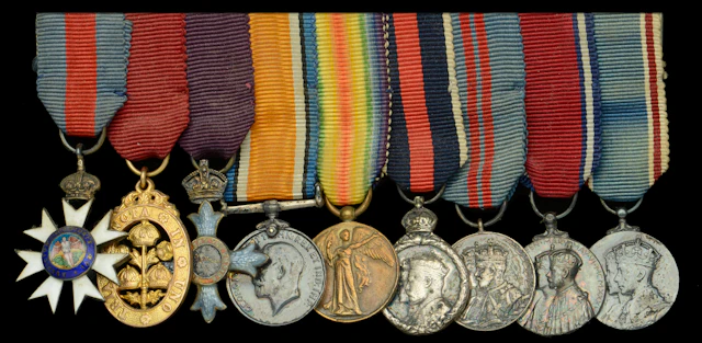 An inter-War G.C.M.G., Great War C.B., C.B.E. mounted group of nine