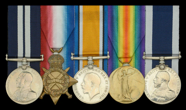 The Great War D.S.M. group of five awarded to Ordnance Artificer First