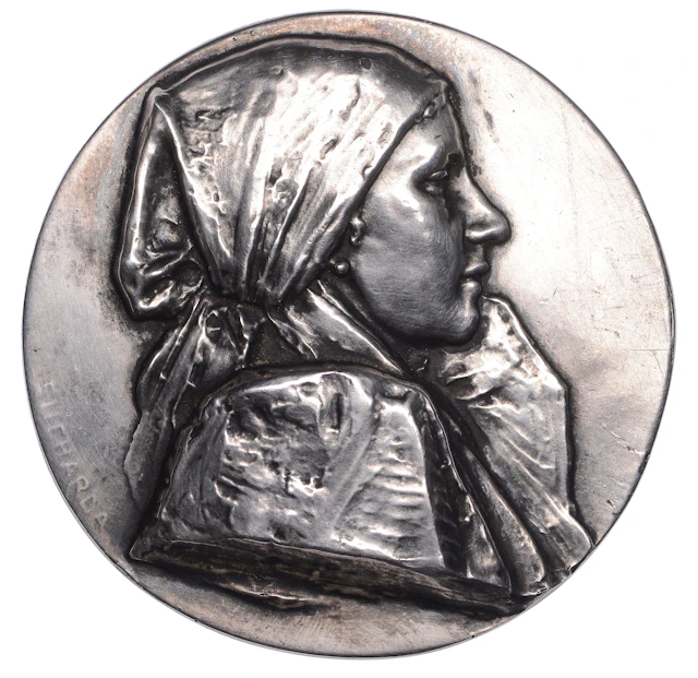 BOHEMIA, Selka [Peasant Woman], c. 1900, a uniface plated bronze medal