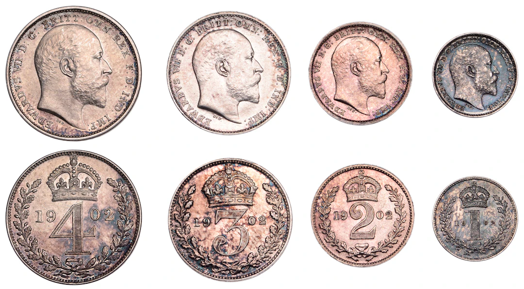 Edward VII (1901-1910), Maundy Set, 1902 (ESC 3608; S 3985). Once