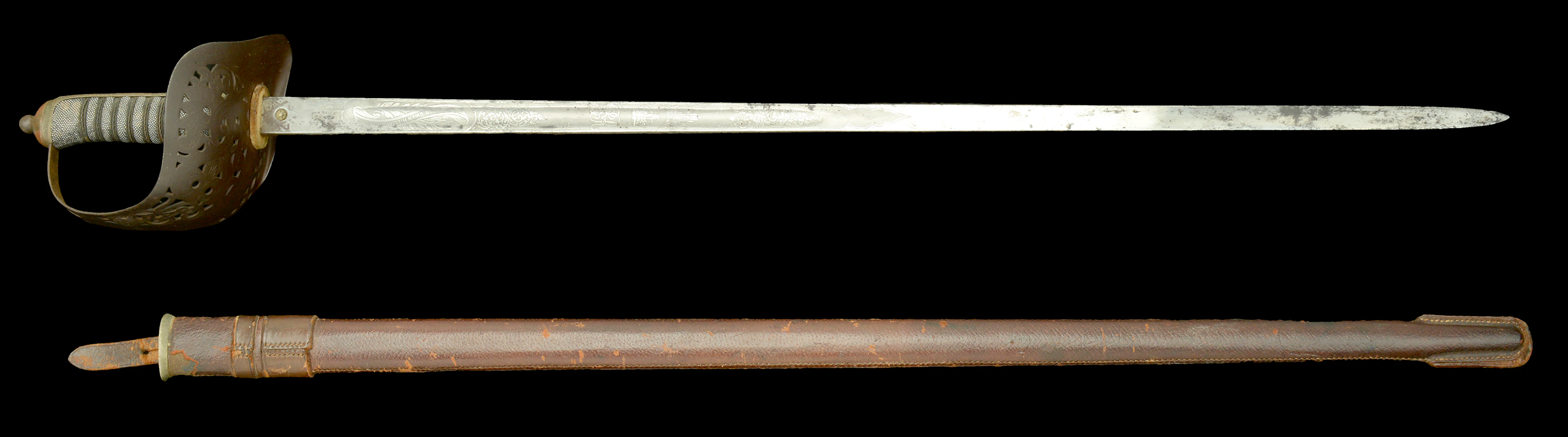 Officer’s Sword. A standard 1897 Officer’s pattern example with an