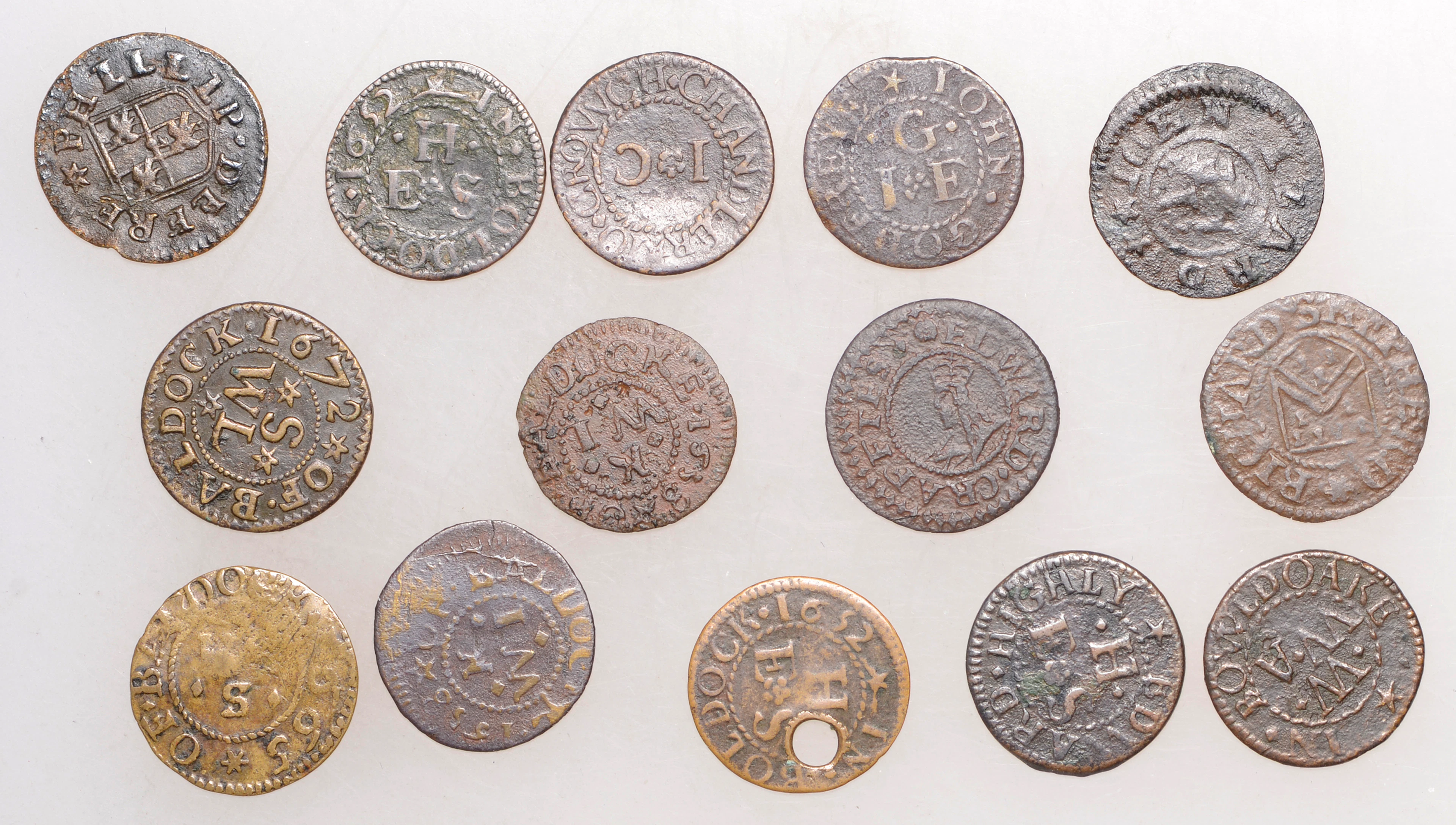 HERTFORDSHIRE, Baldock, Edward Crafftes, Farthing, 1670, 0.94g/3h