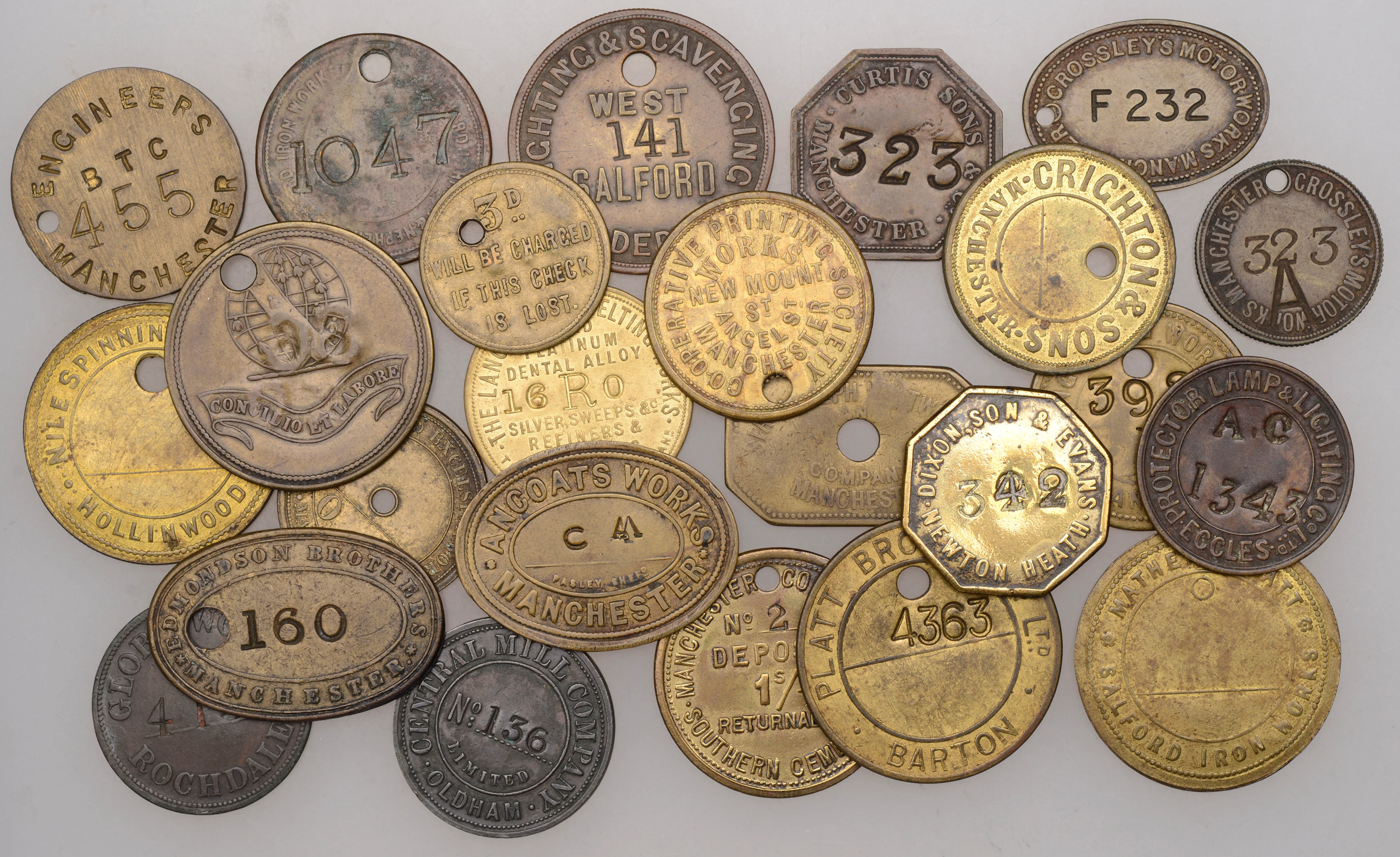 Miscellaneous Tokens and Checks, LANCASHIRE, Ancoats, Ancoats Works