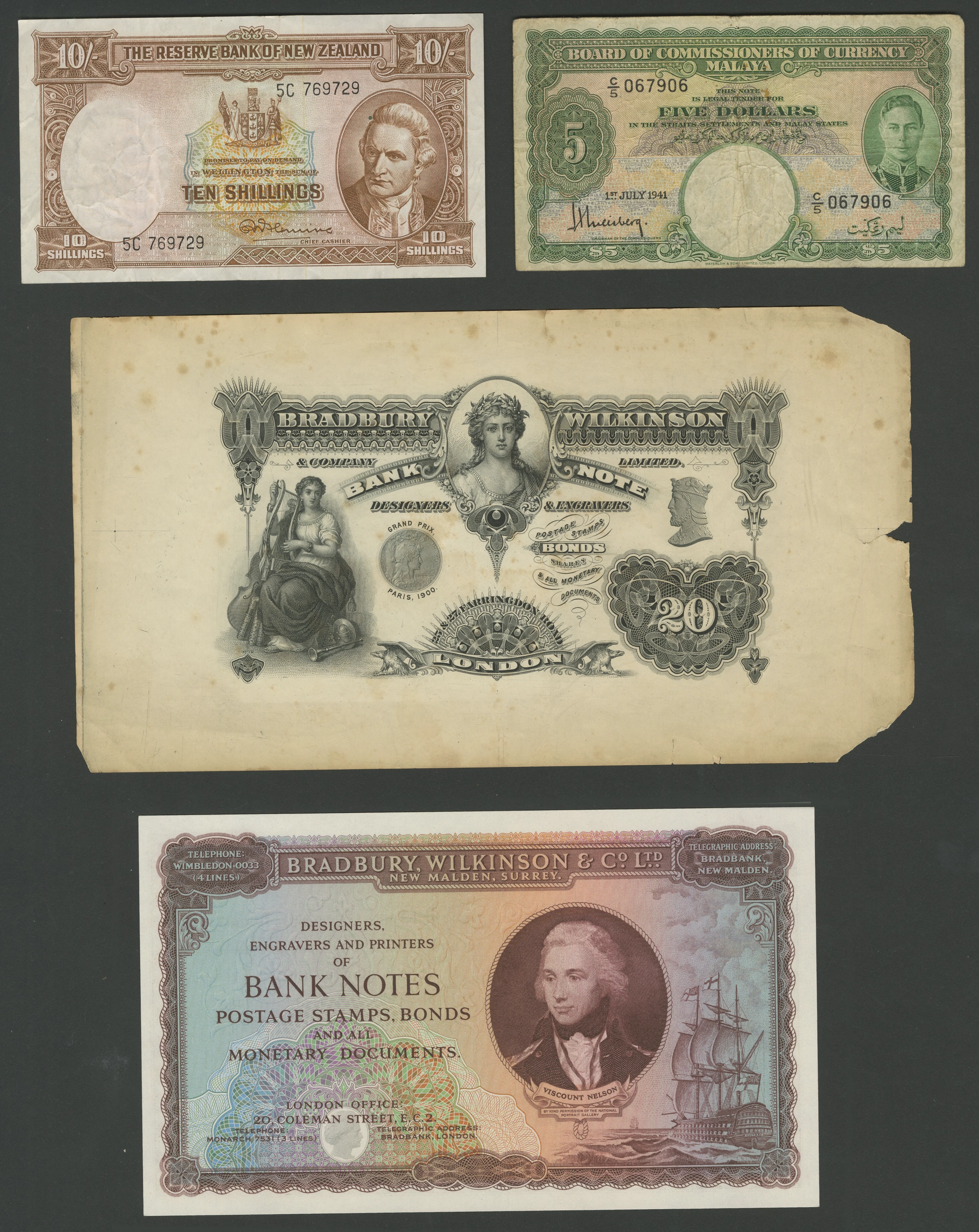 Bradbury Wilkinson, a small group of advertising and house notes