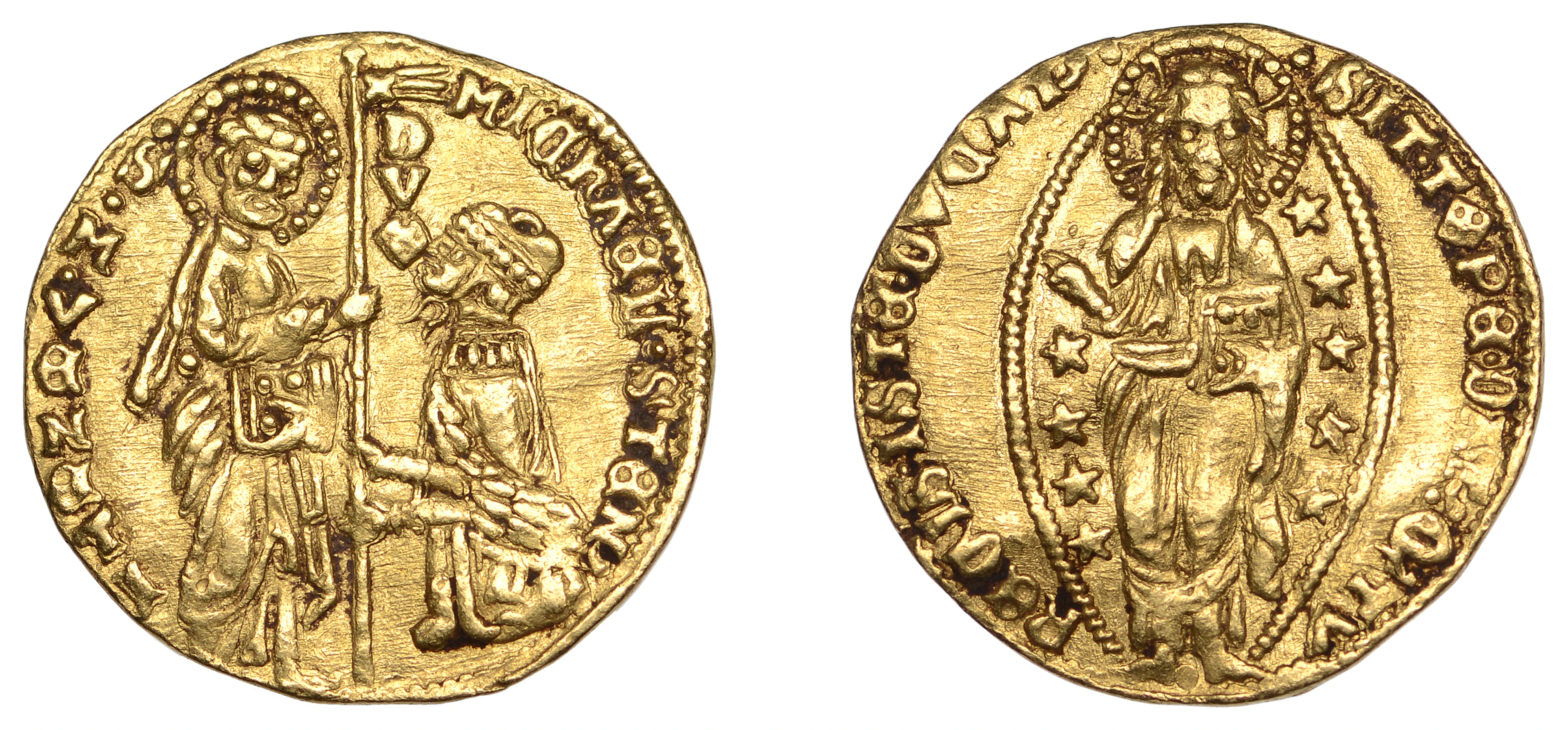 VENICE, Michele Steno (1400-13): Ducato Obverse: michael sten smveneti