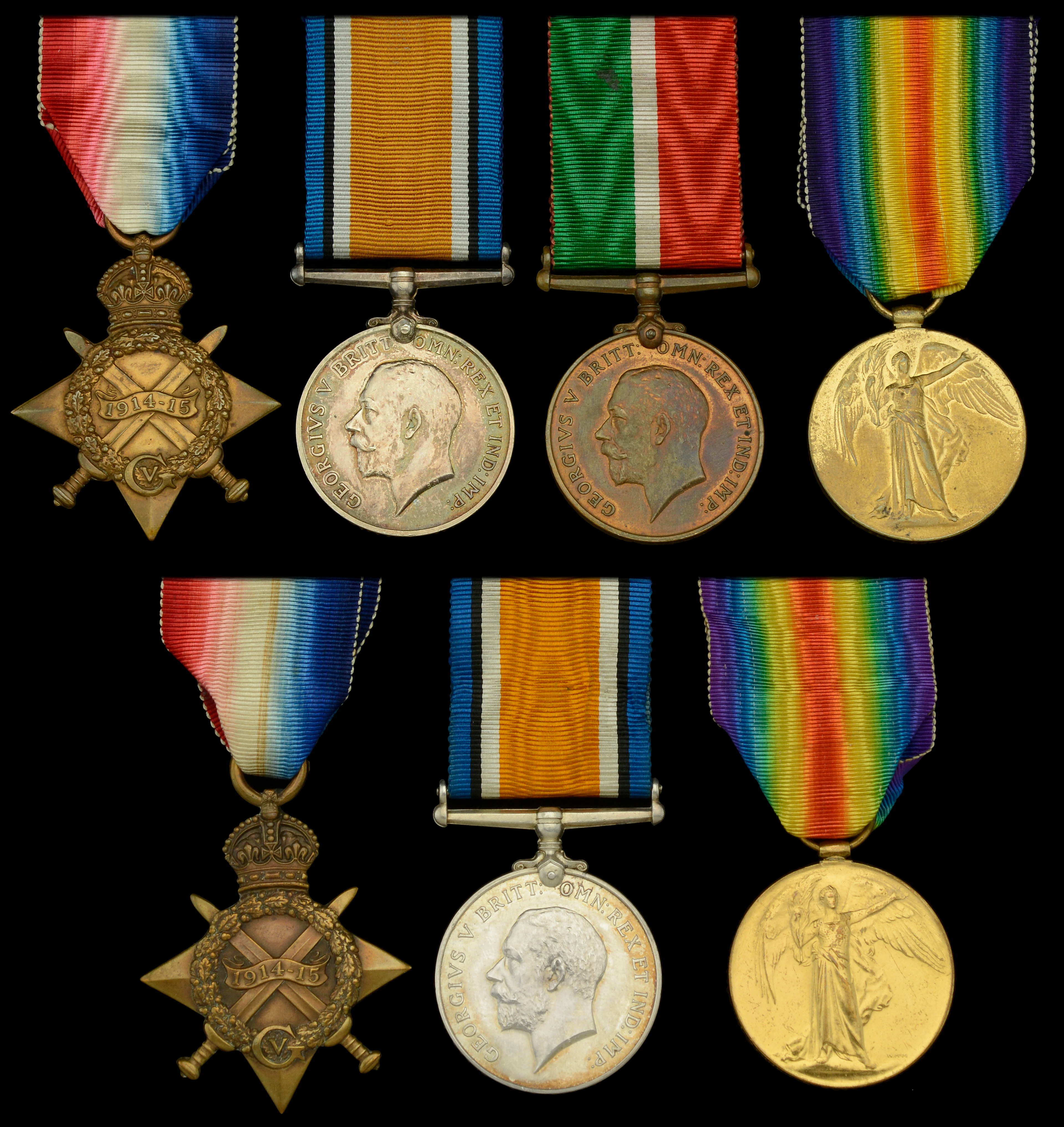 Four: Fireman W. Hill, Mercantile Fleet Auxiliary 1914-15 Star (W.
