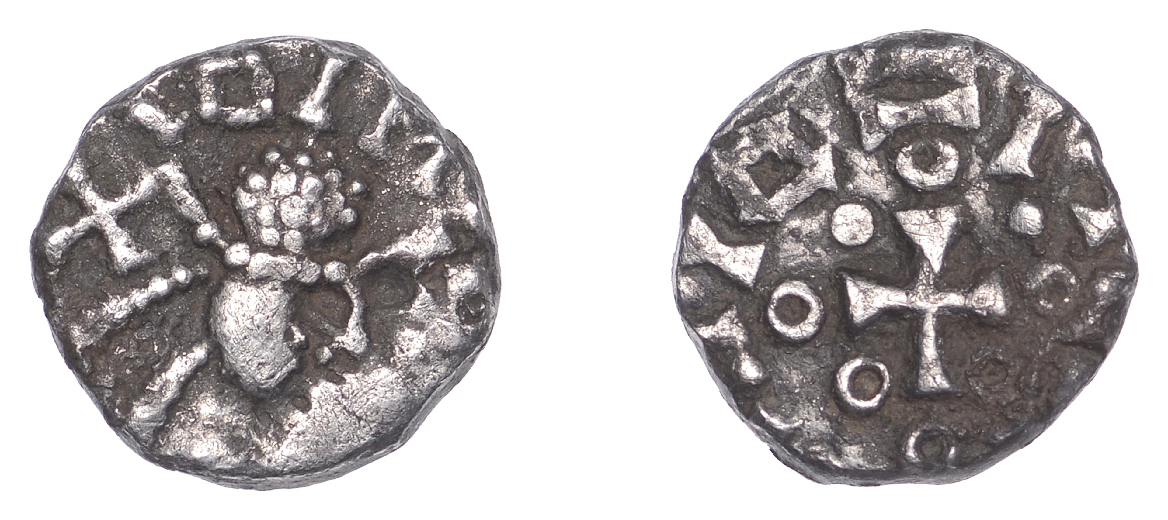 Early Anglo-Saxon Period, Sceatta, Primary series F, head right with
