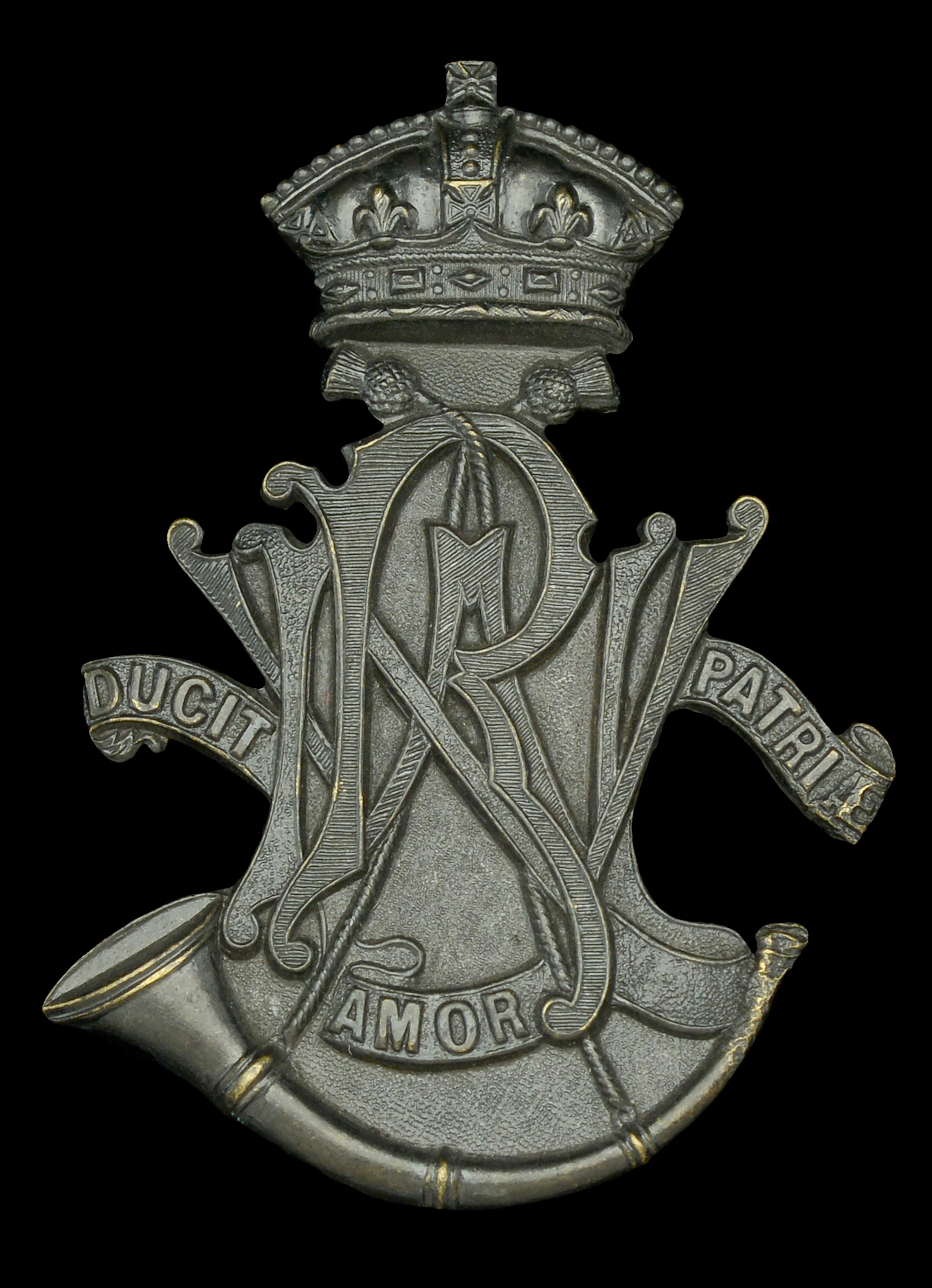 North Western Railway Volunteer Rifles, Helmet Badge. A very good