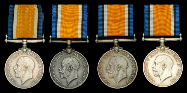 British War Medal 1914-20 (4) (M.Z. 3287 G. Dalton. Sig. R.N.V.R.;