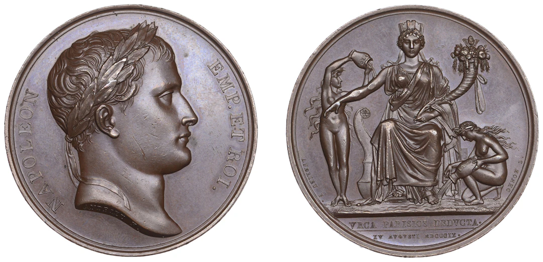 FRANCE, Ouverture du canal de l’Ourcq [Opening of the Canal de l’Ourcq]