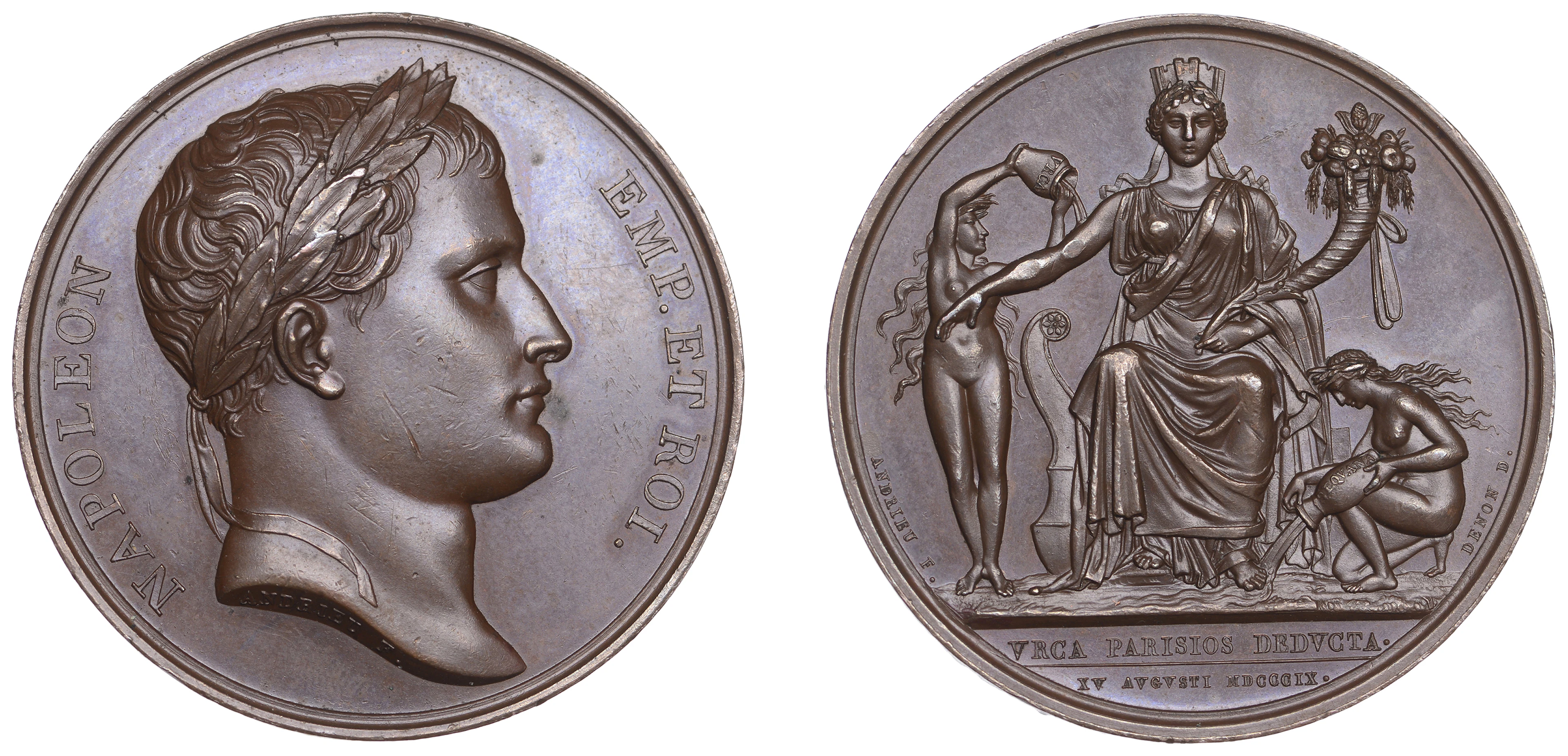 FRANCE, Ouverture du canal de l’Ourcq [Opening of the Canal de l’Ourcq]