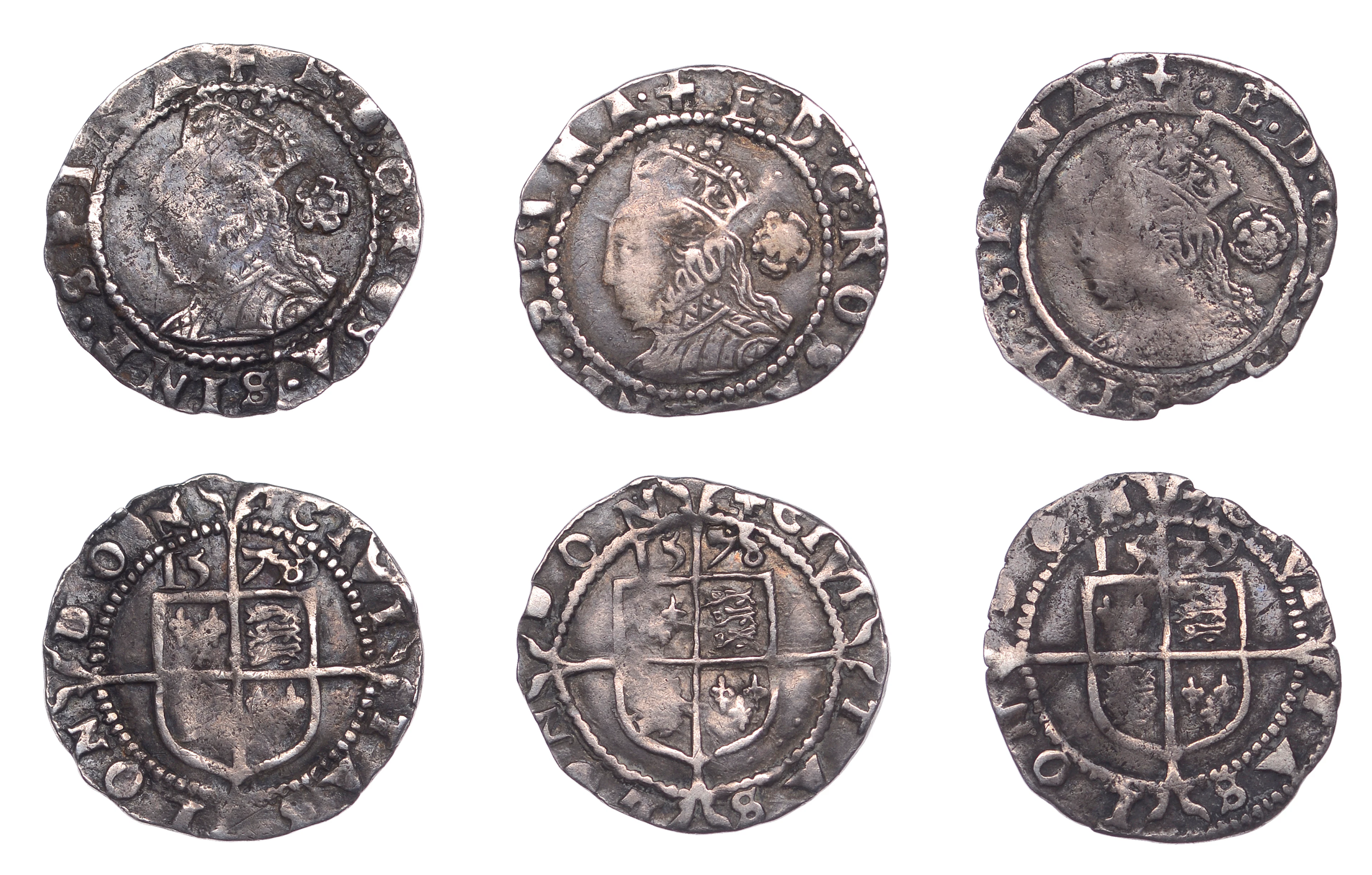 Elizabeth I, Fifth issue, Threehalfpence (3), 1578/7/5, 1578, 1579/5