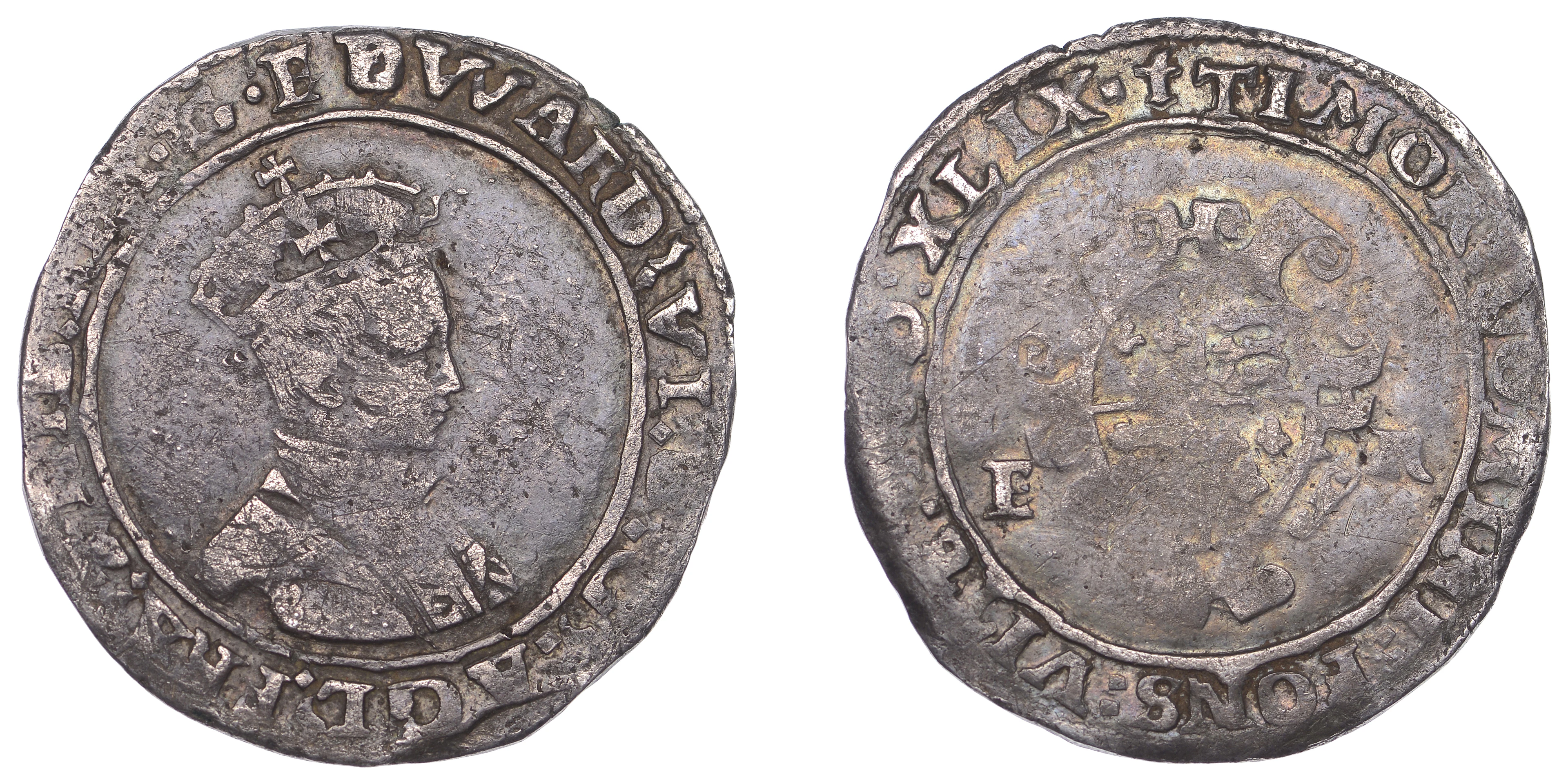 Edward VI (1547-1553), Second period, 6 oz. issue, Shilling, Canterbury