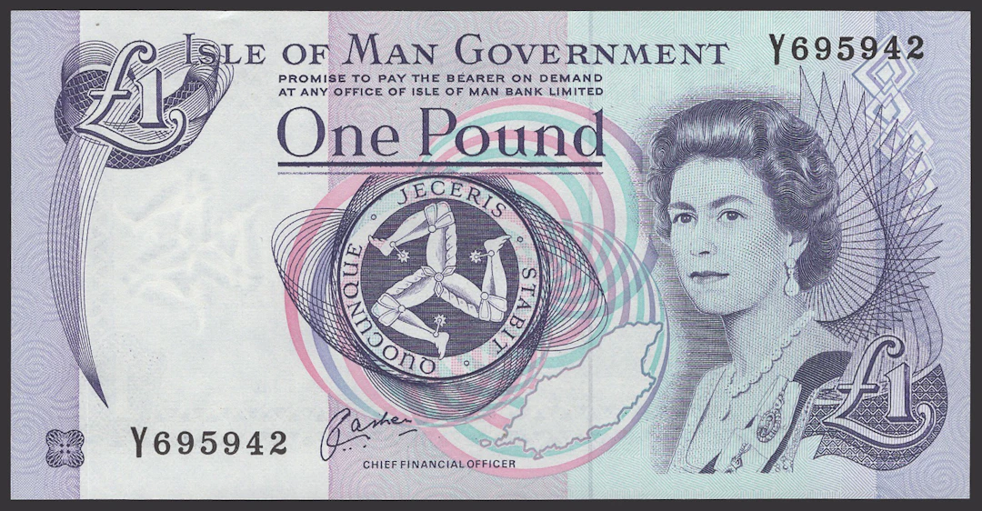 Isle of Man Government, J.Cashen, £1 (36), ND (1992), consecutive