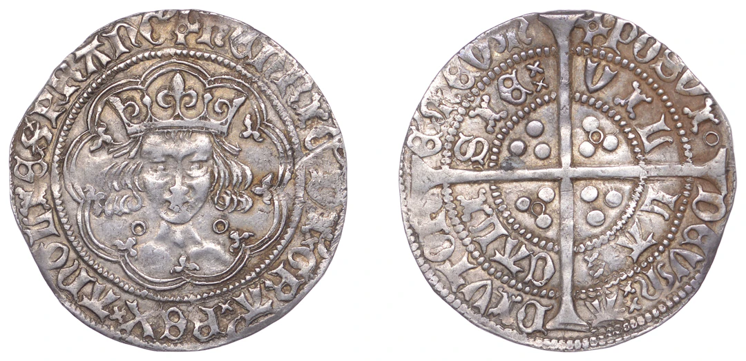 Henry VI (First reign, 1422-1461), Annulet issue, Groat, Calais, mm.