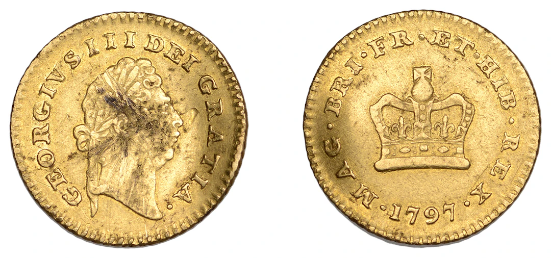 George III (1760-1820), Pre-1816 issues, Third-Guinea, 1797, first
