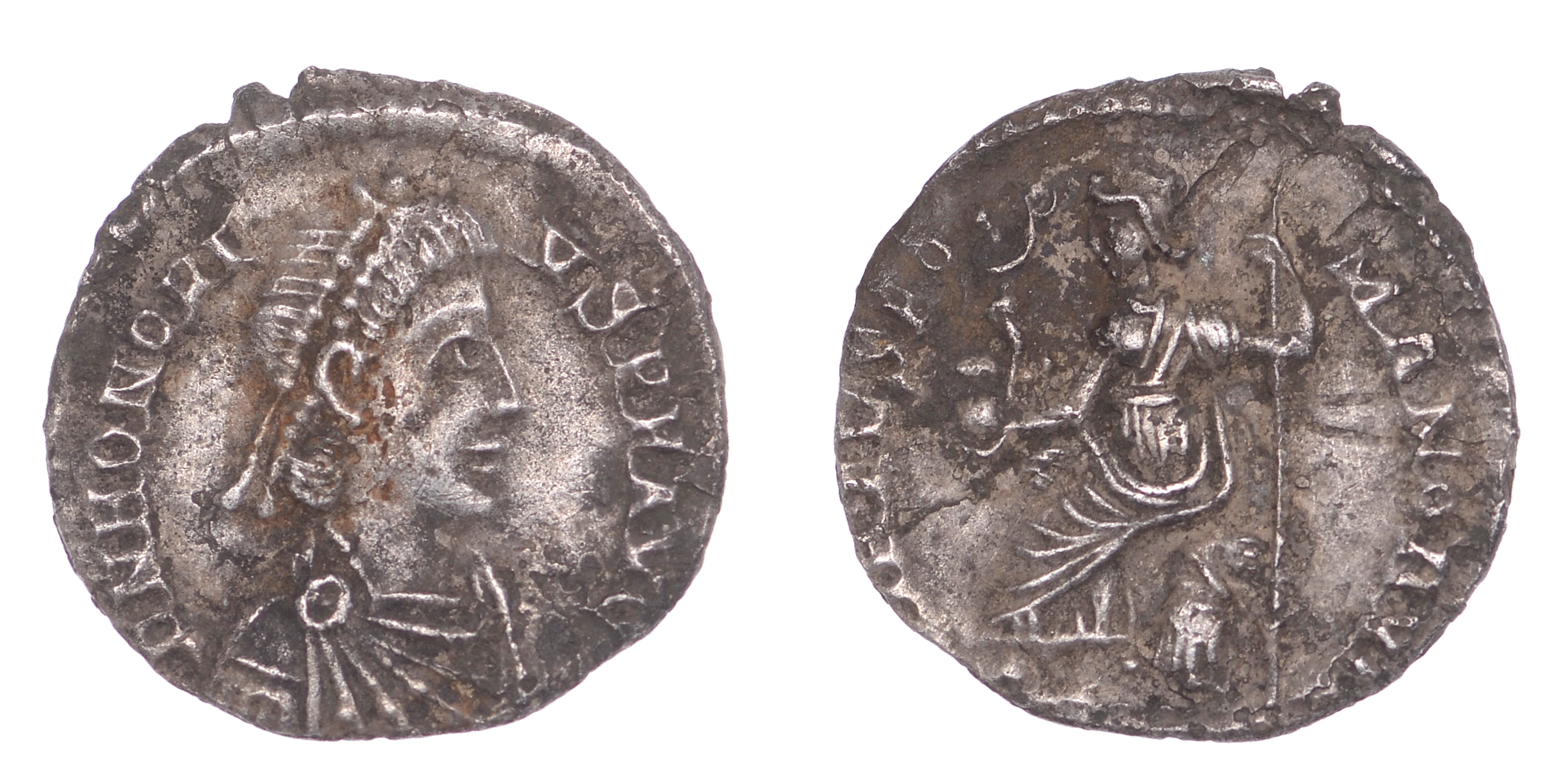 Honorius (393-423), Siliqua, Uncertain mint, 395-402, pearl-diademed