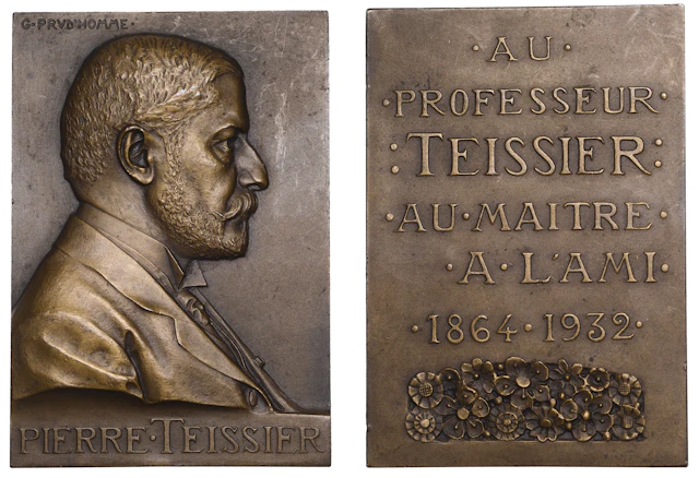 FRANCE, Pierre Teissier, 1932, a bronze plaque by G.-H. Prud’homme