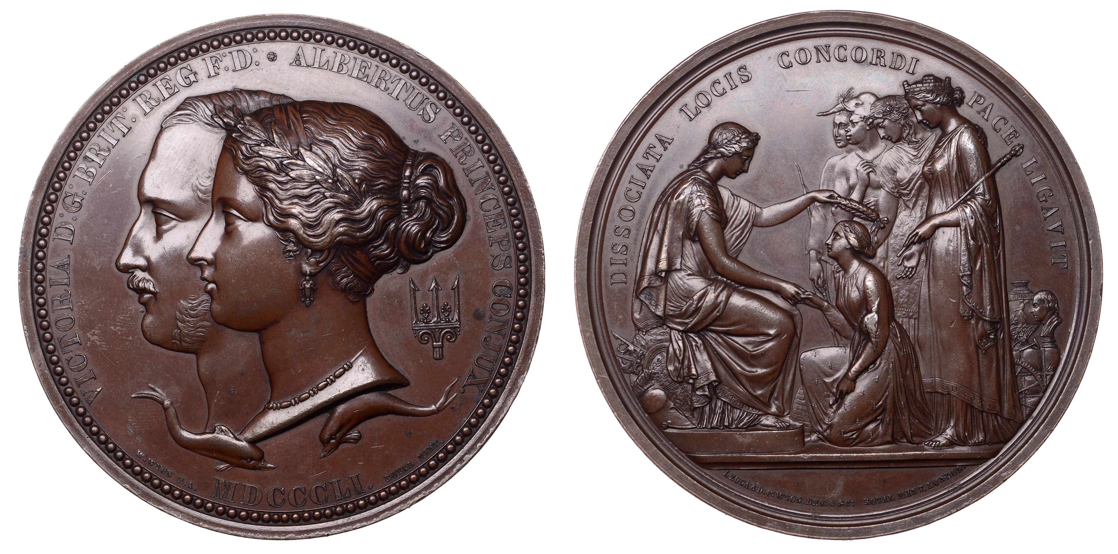 Great Exhibition, Hyde Park, 1851, Prize Medal, a copper award by