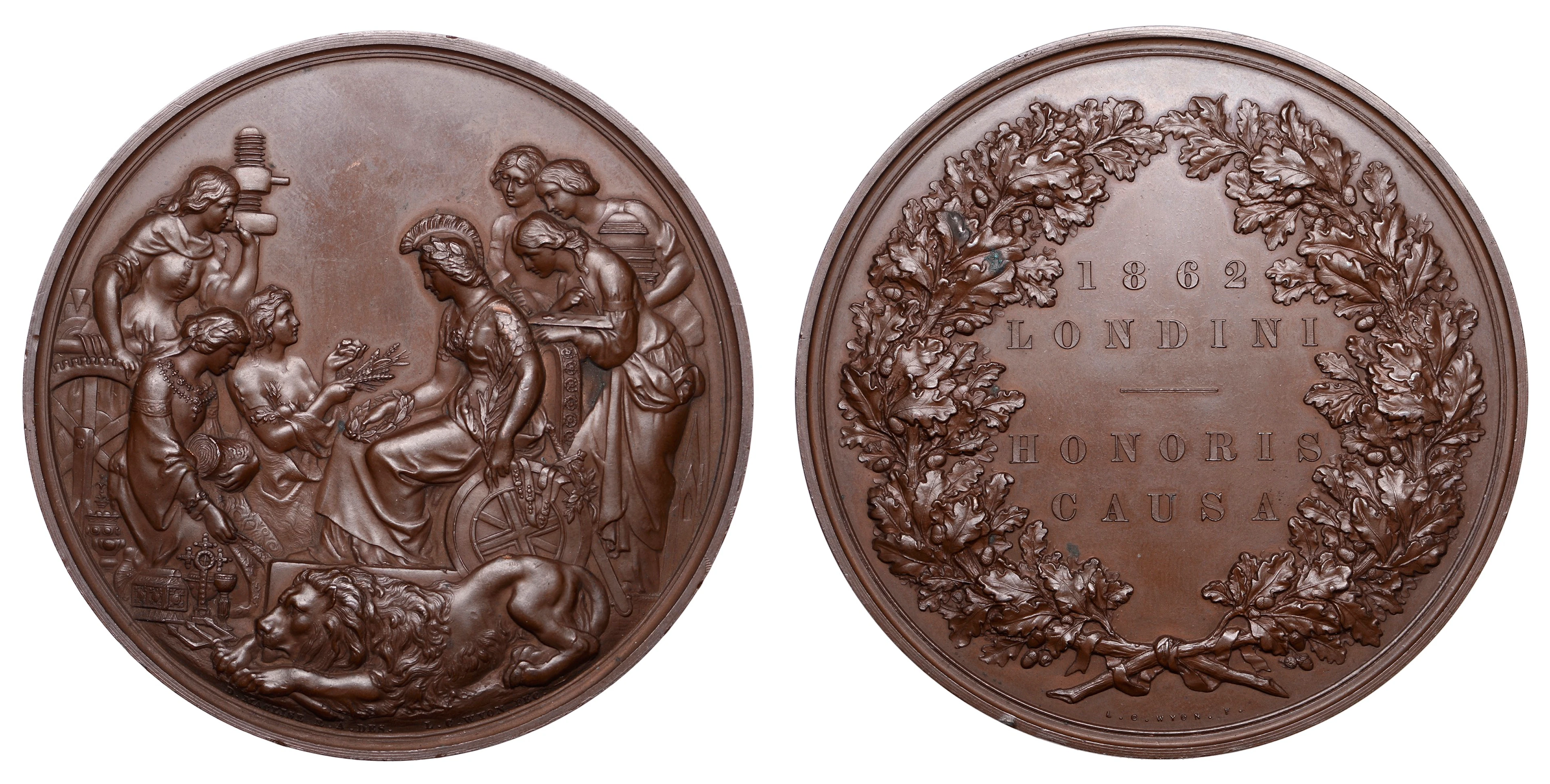 International Exhibition, South Kensington, London, 1862, a copper