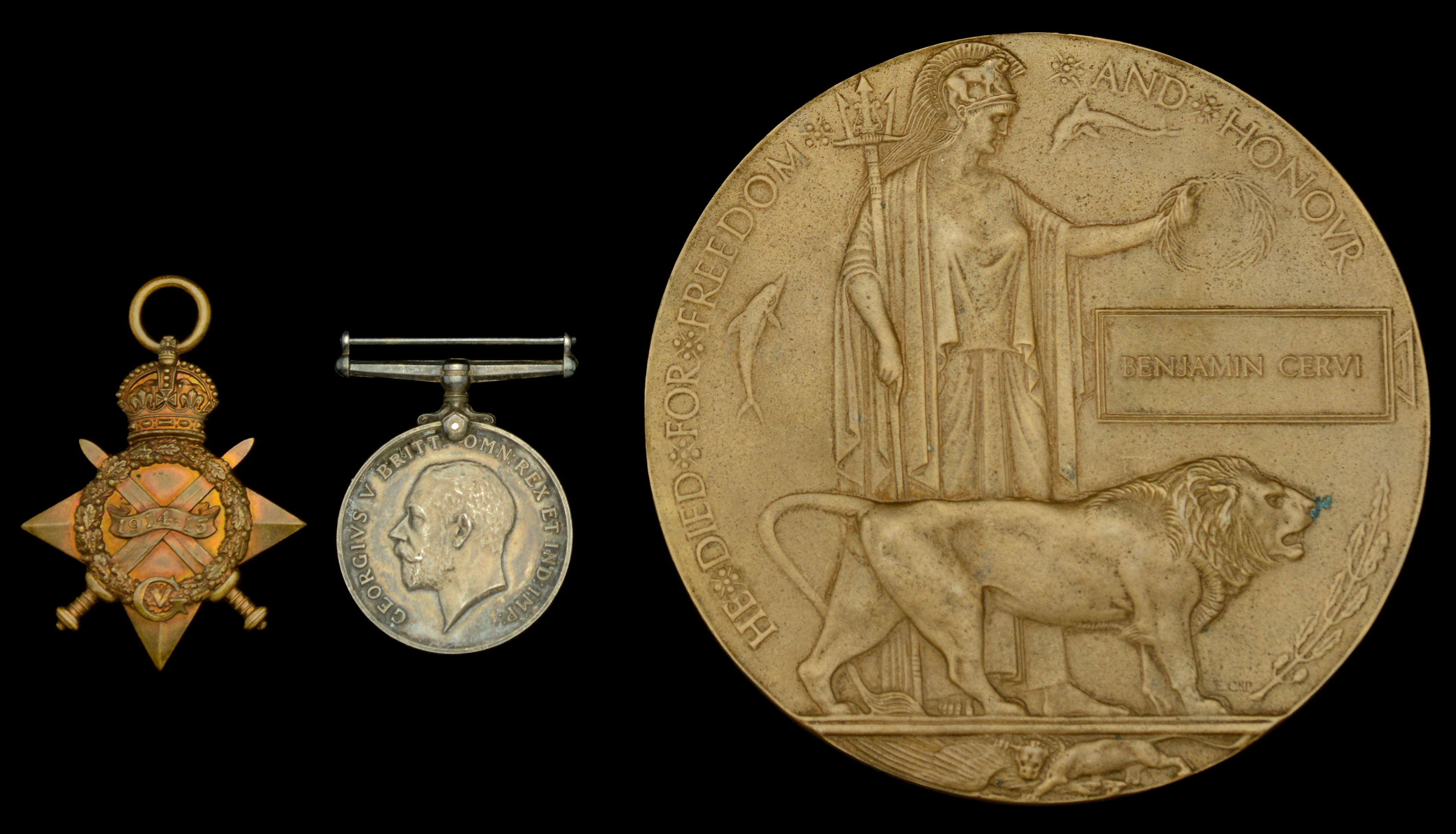 Pair: Private B. Cervi, 7th Battalion, King’s Own Scottish Borderers