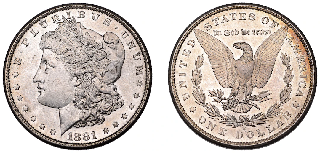 United States of America, Dollar, 1881s, San Francisco (KM 110). Brilliant
