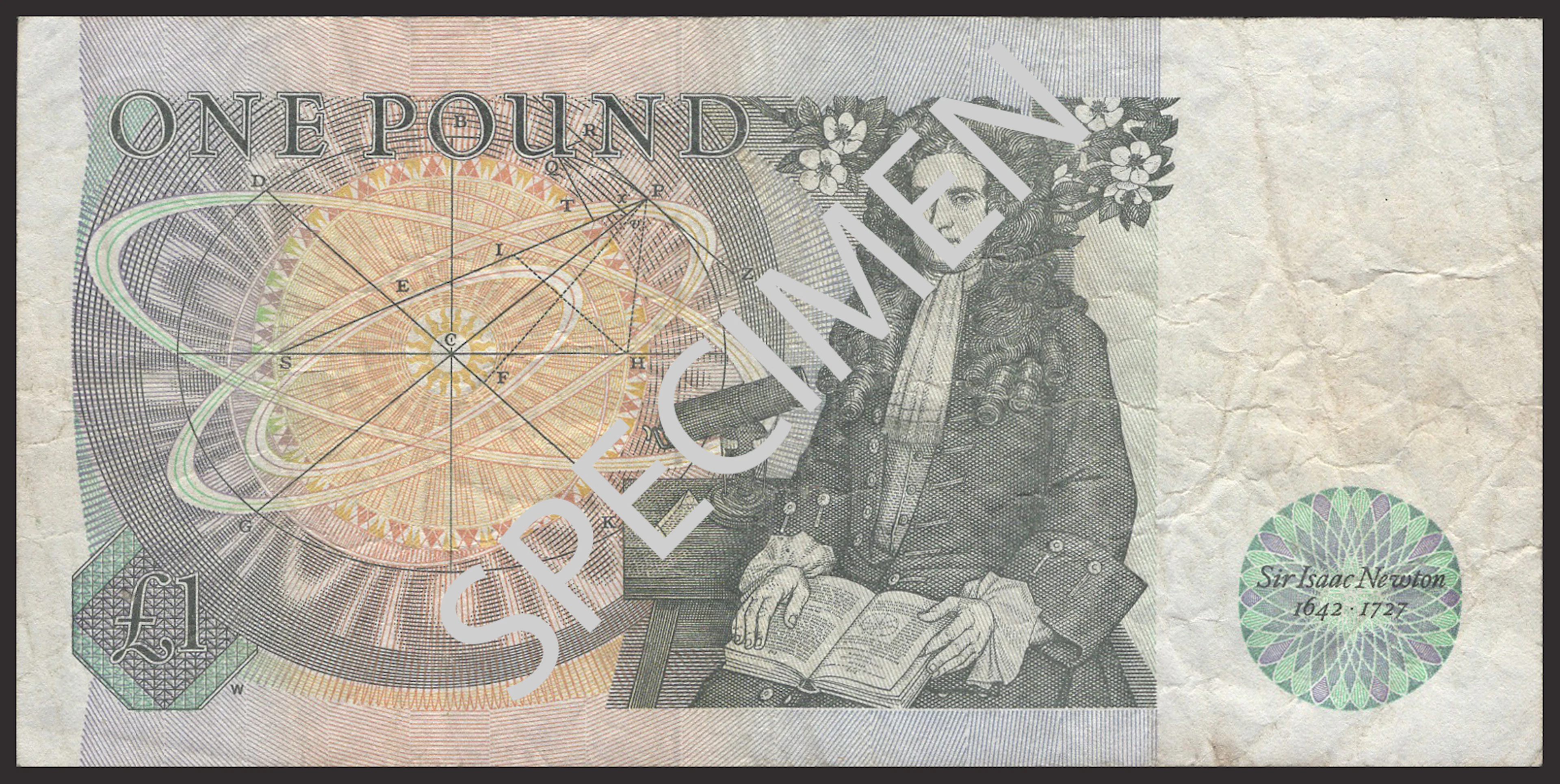 ERROR: Bank of England, David H. F. Somerset, £1, 20 March 1981, serial