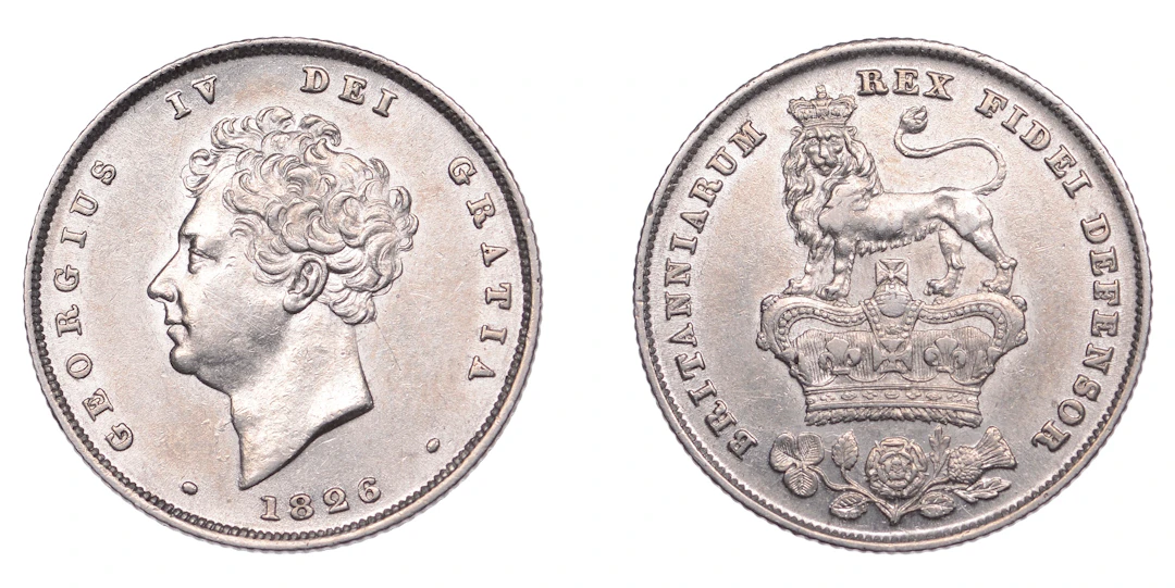 George IV (1820-1830), Shilling, 1826 (ESC 2409; S 3812). Cleaned