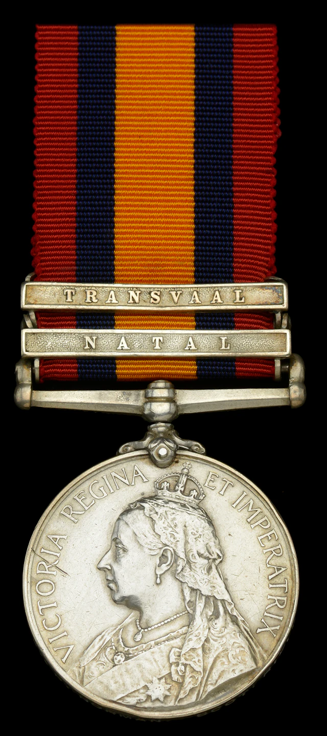 Queen’s South Africa 1899-1902, 2 clasps, Natal, Transvaal (3937 Pte.