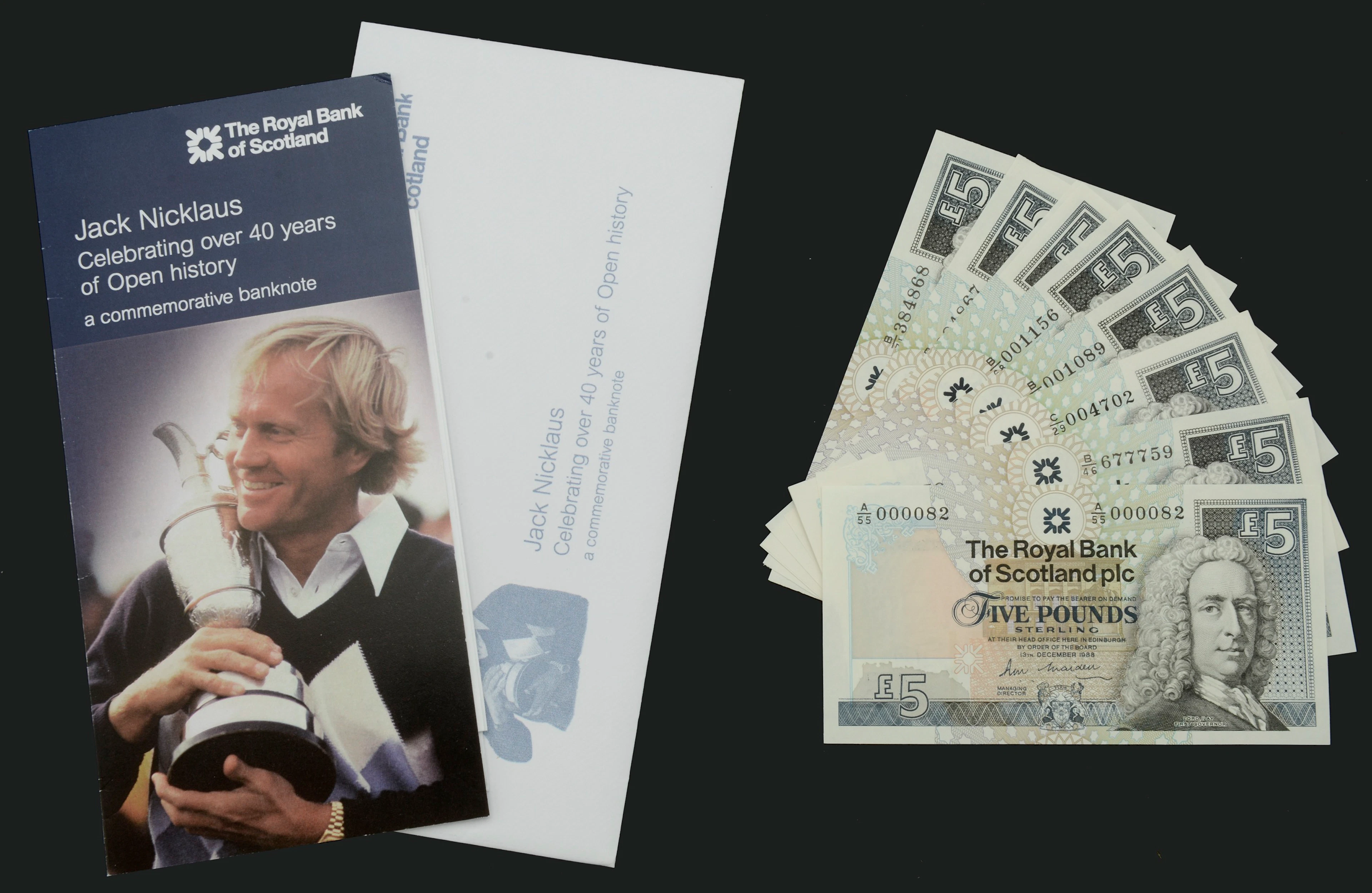 Royal Bank of Scotland PLC, £5 (12), 13 December 1988, serial number