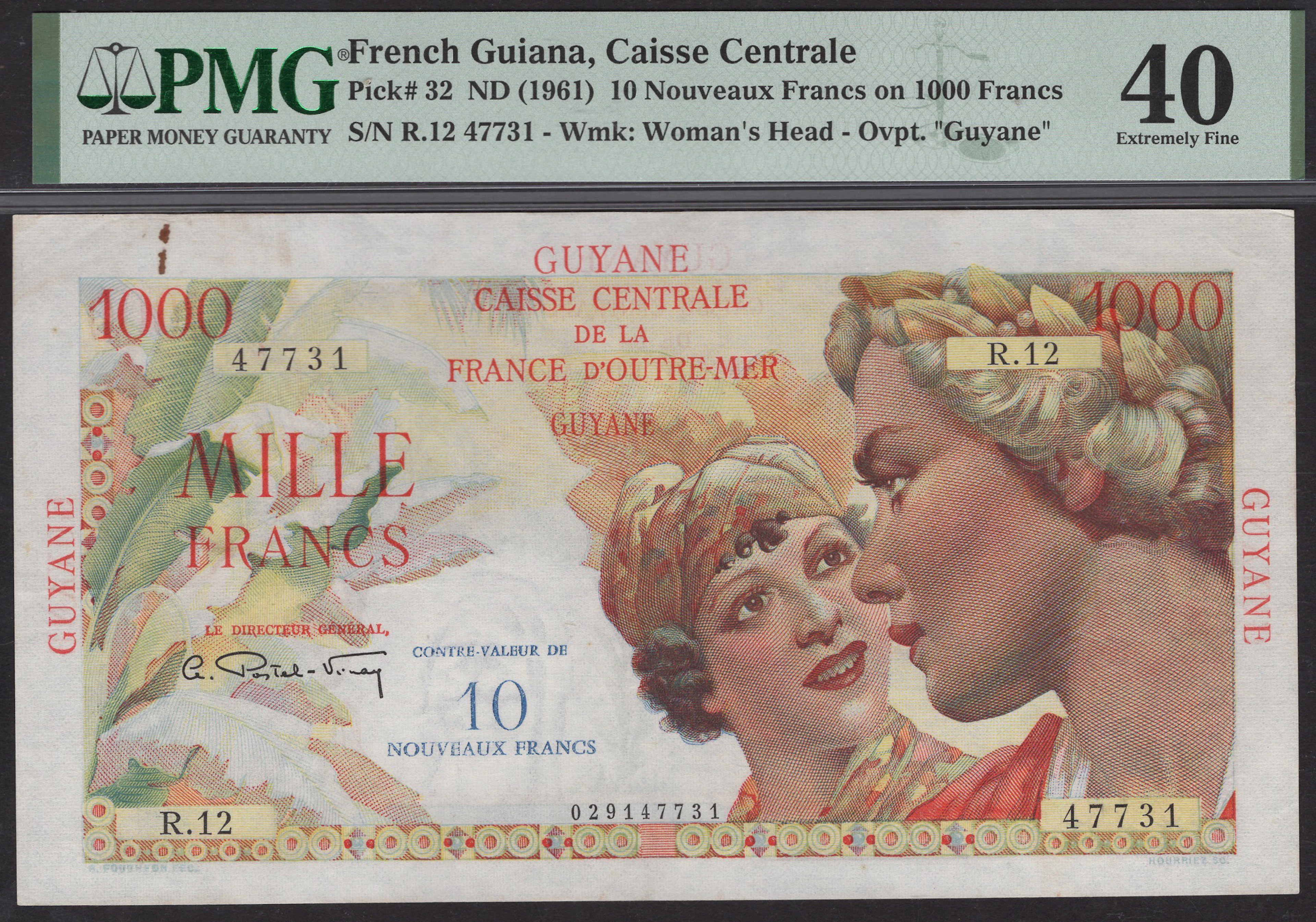 Caisse Centrale de la France d’Outre Mer, French Guiana, 10 Nouveaux