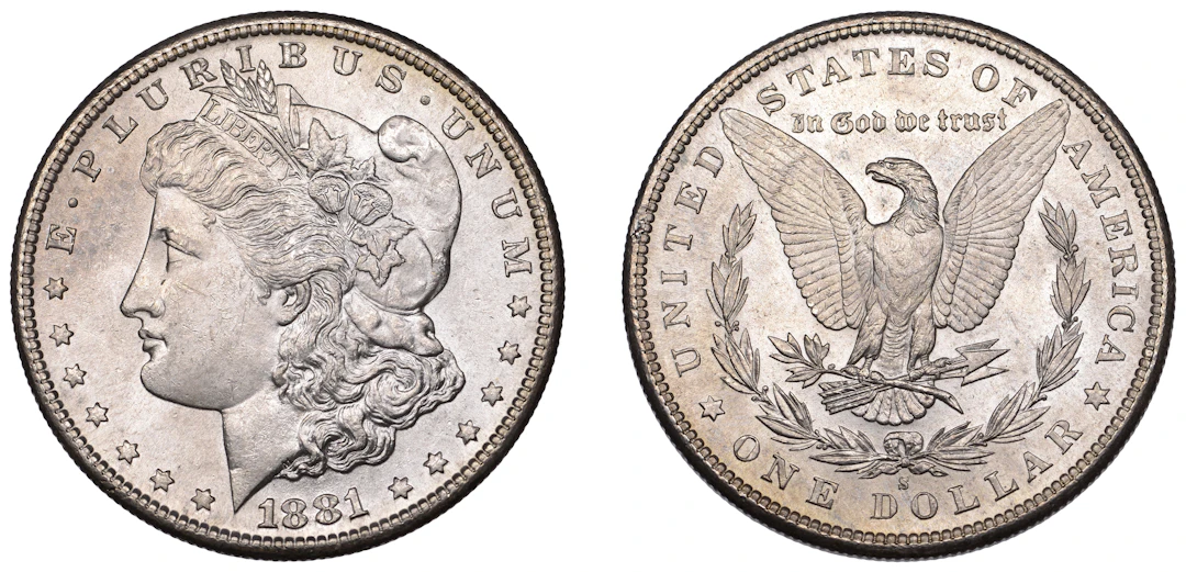 United States of America, Dollar, 1881s, San Francisco (KM 110). Brilliant