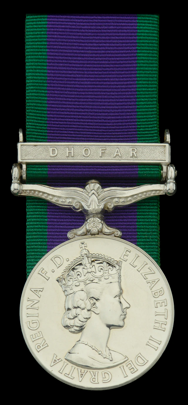 General Service 1962-2007, 1 clasp, Dhofar (P8089746 Jnr Tech M W