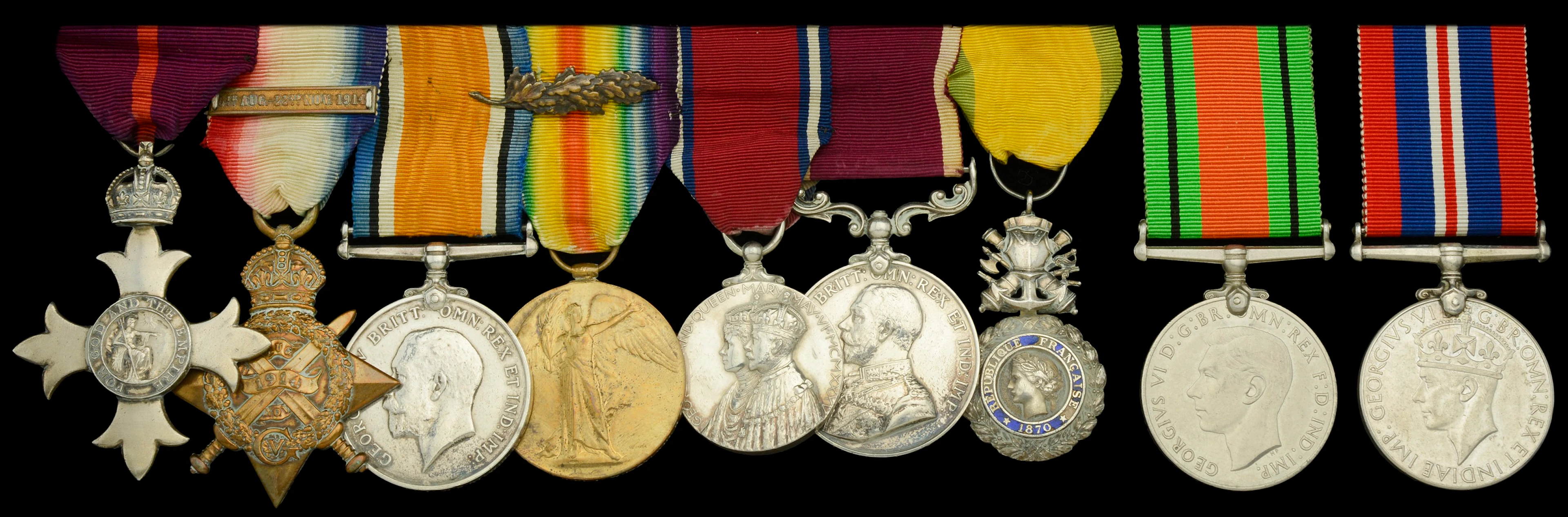A Great War O.B.E. group of nine awarded to Group Captain W. E. Aylwin