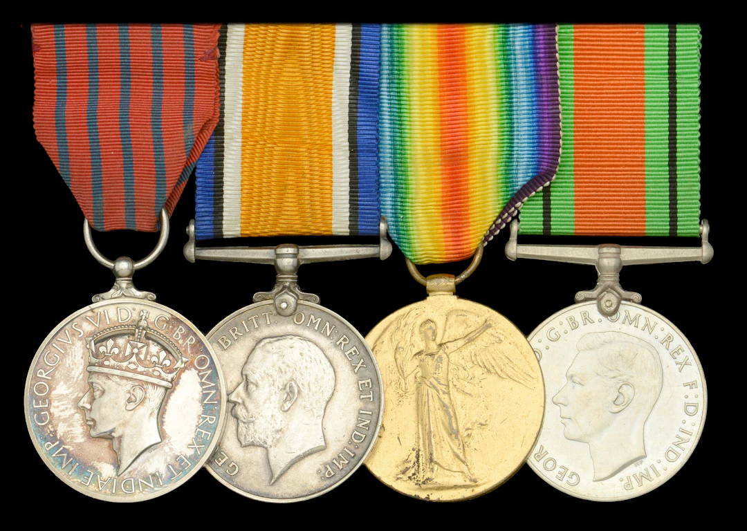 A fine Second War G.M. group of four awarded to Mr. J. Forbes, Fraserburgh