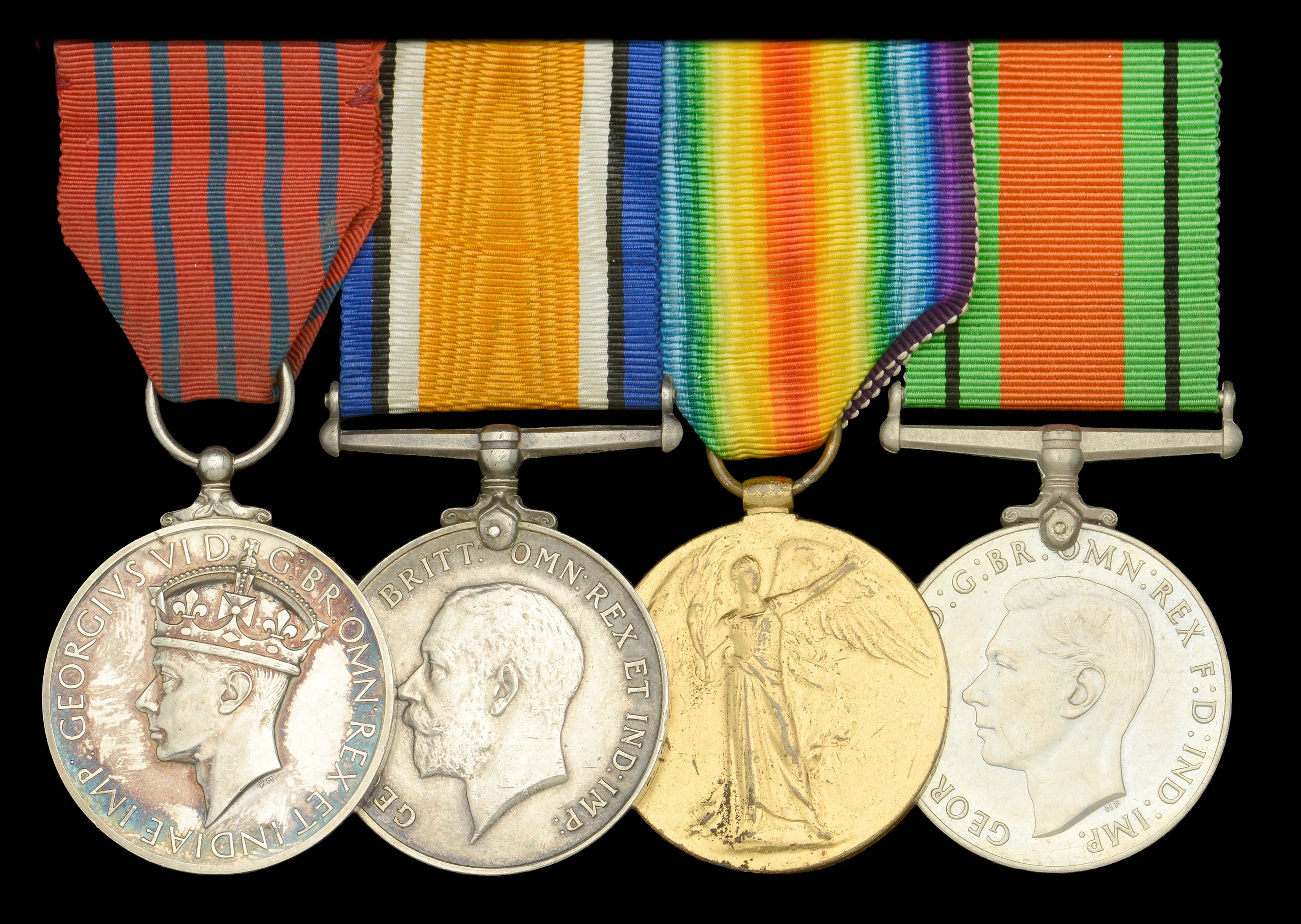 A fine Second War G.M. group of four awarded to Mr. J. Forbes, Fraserburgh