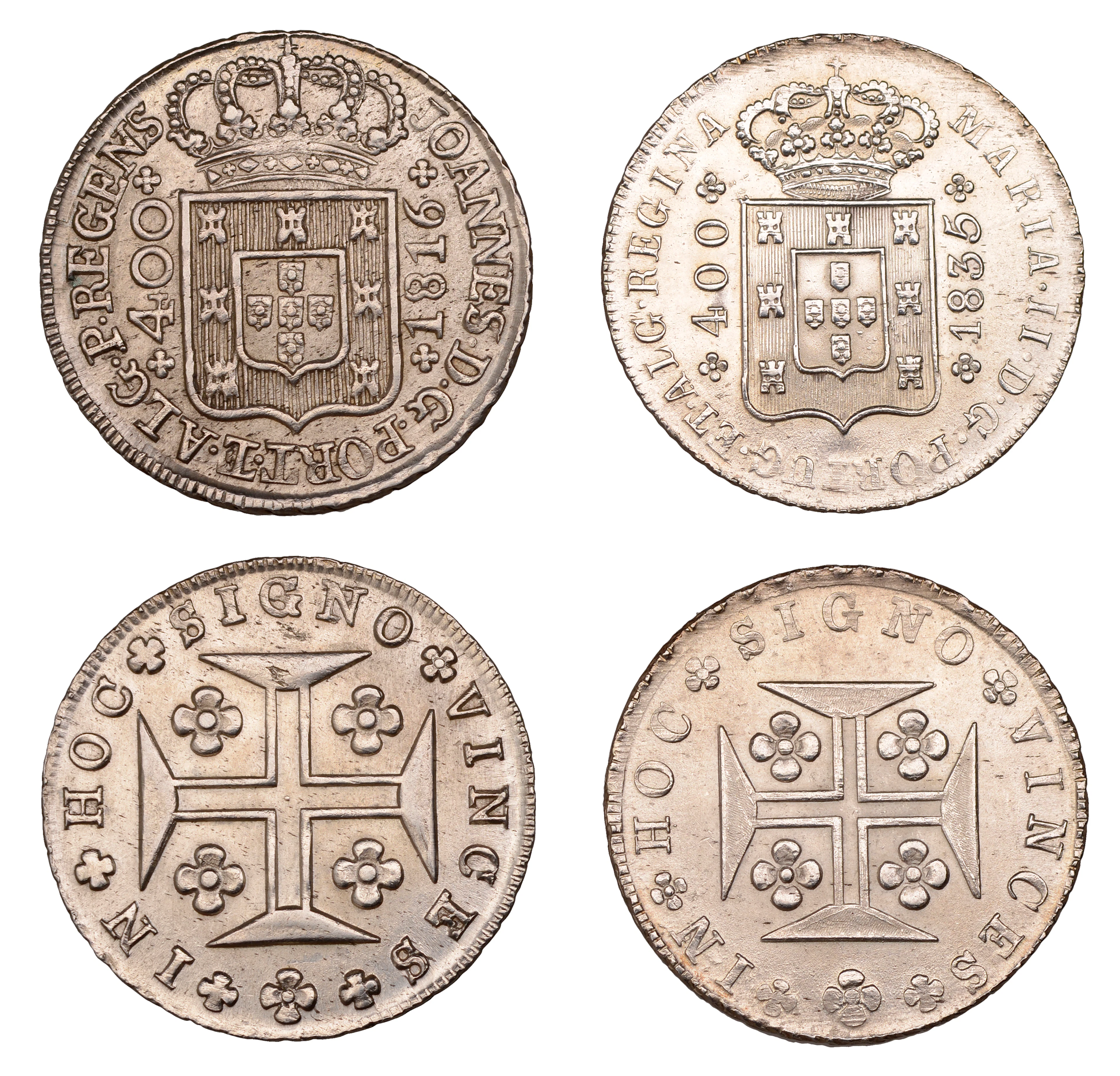 Portugal, Joao VI (as Regent), Cruzado Novo or 480 Reis, 1816, second