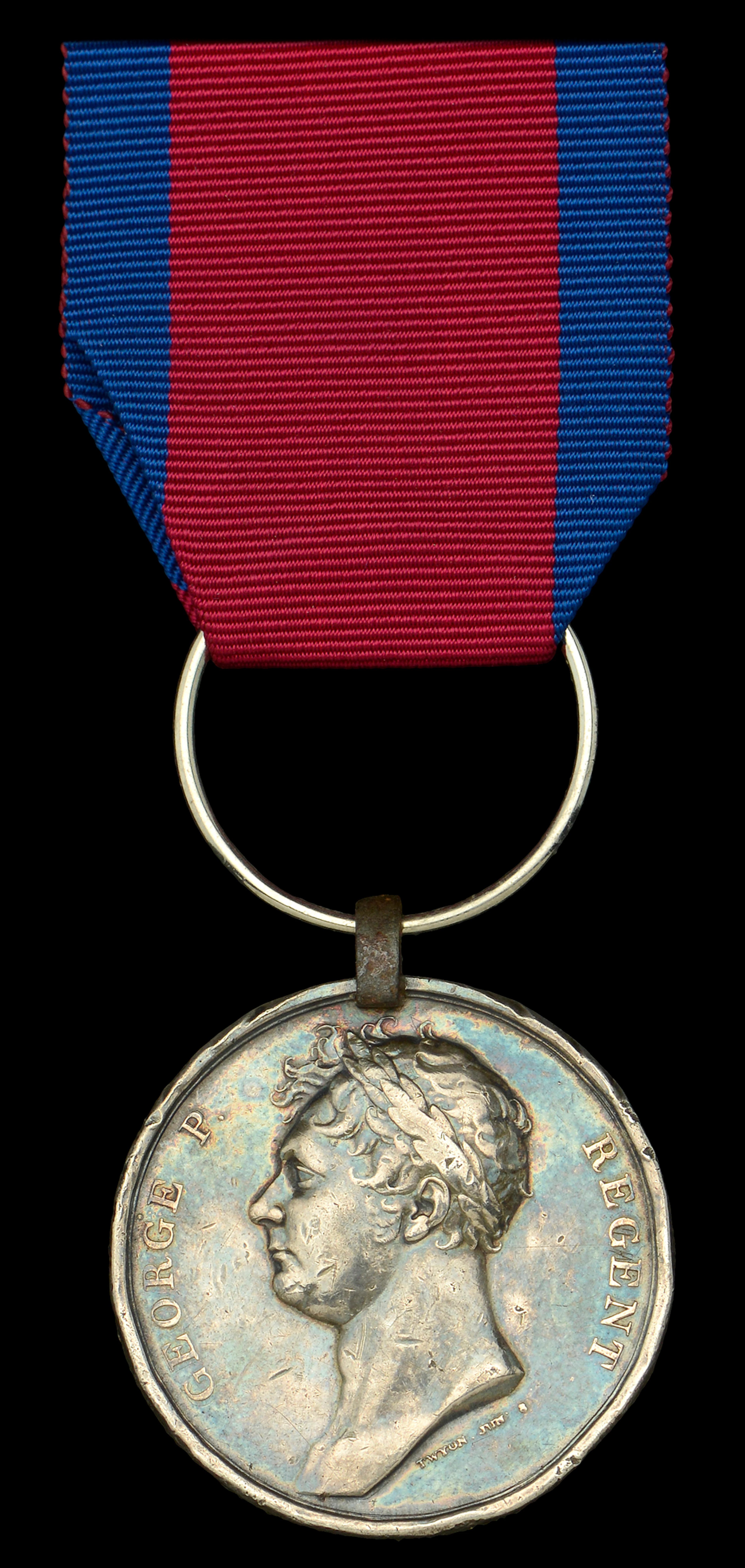 The Waterloo medal awarded to Private John Kay, 1st Dragoon Guards