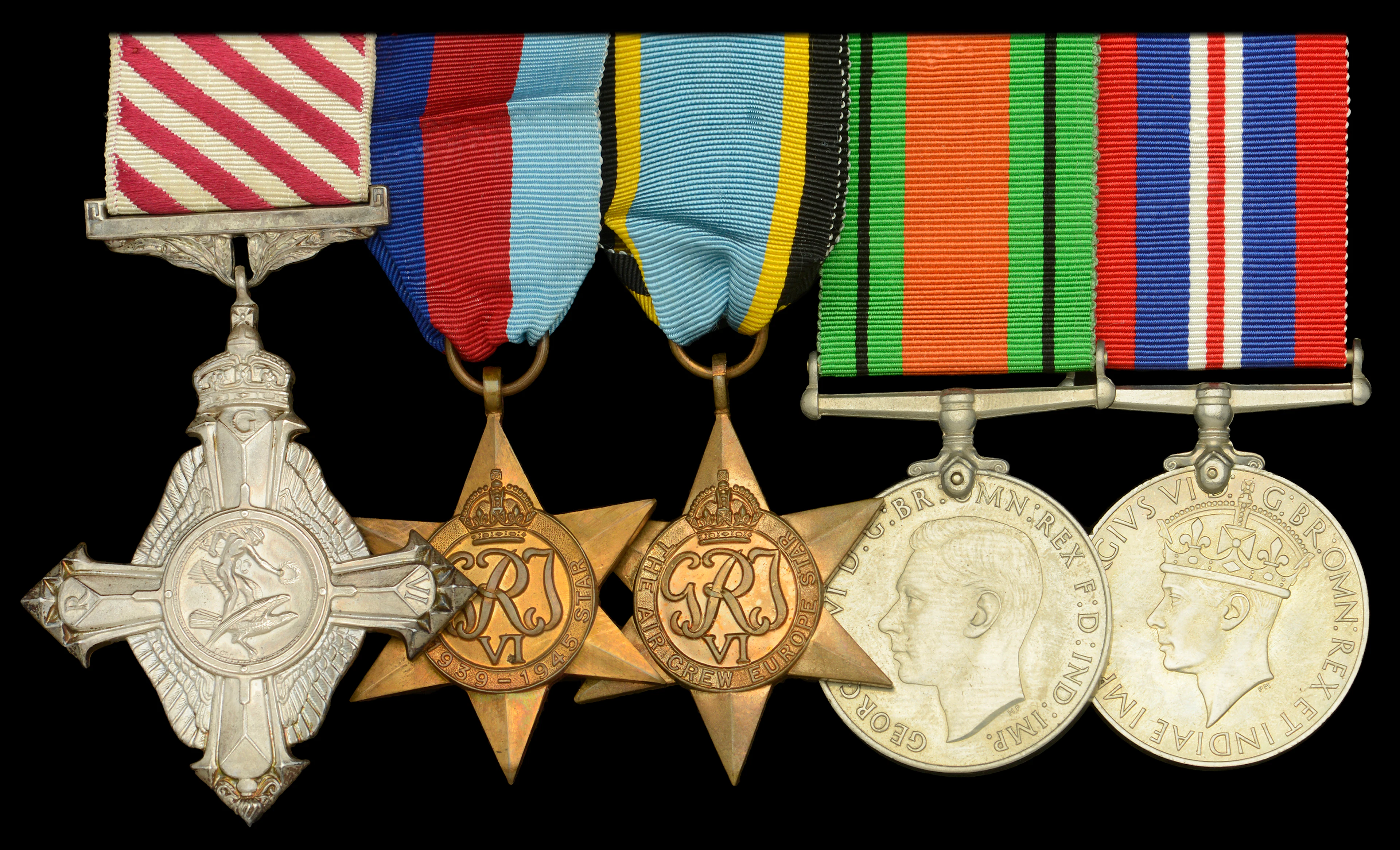 A post-War ‘1948’ A.F.C. group of five awarded to Flight Lieutenant