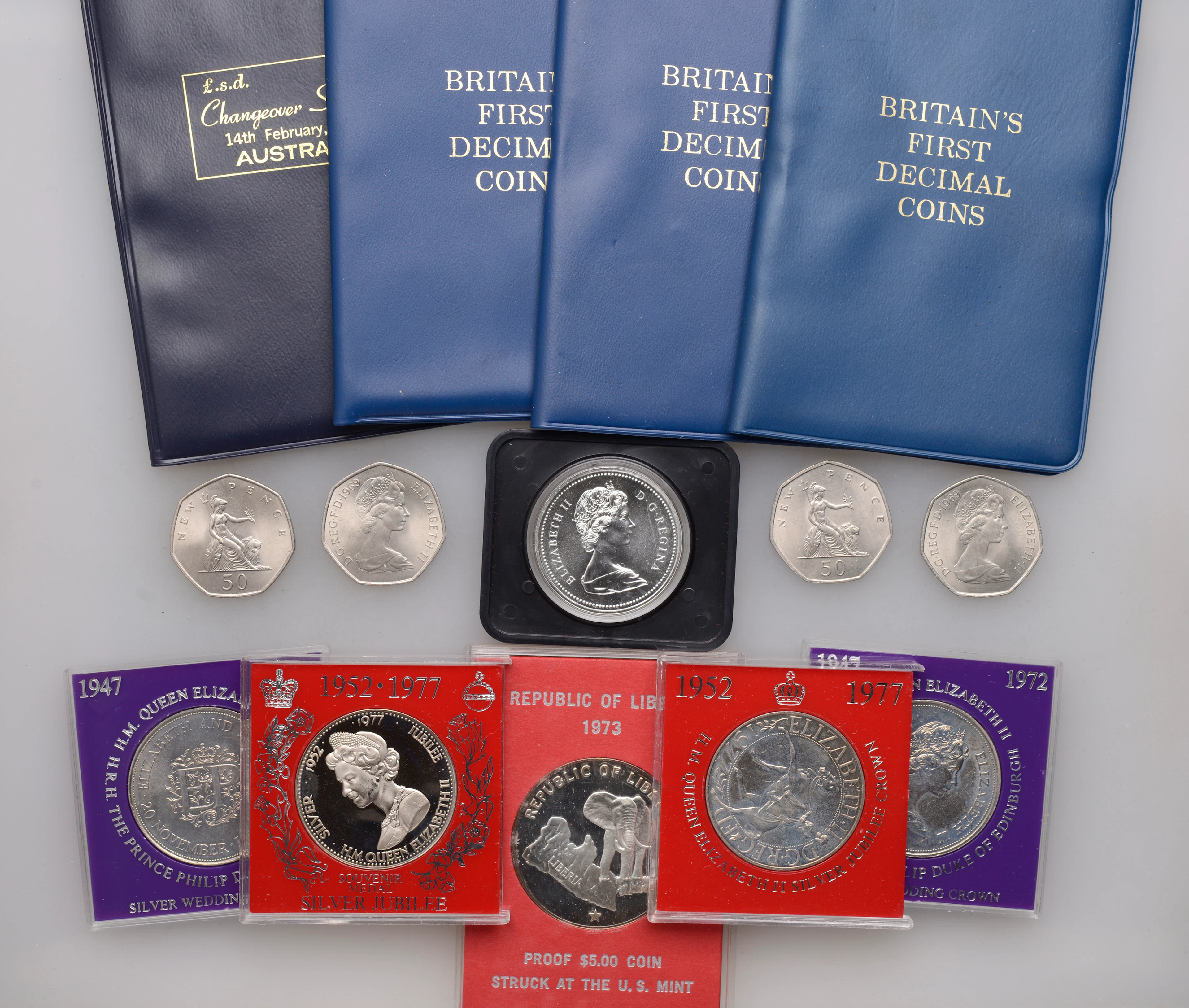 Miscellaneous, AUSTRALIA, Elizabeth II, Partial Mint Set (7), 1963