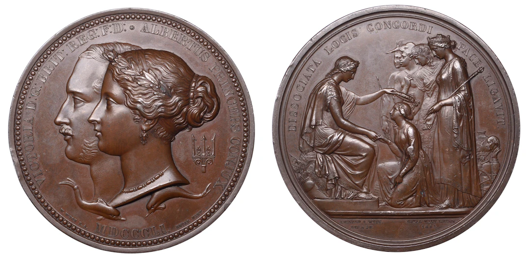 Great Exhibition, Hyde Park, 1851, Prize Medal, a copper award by