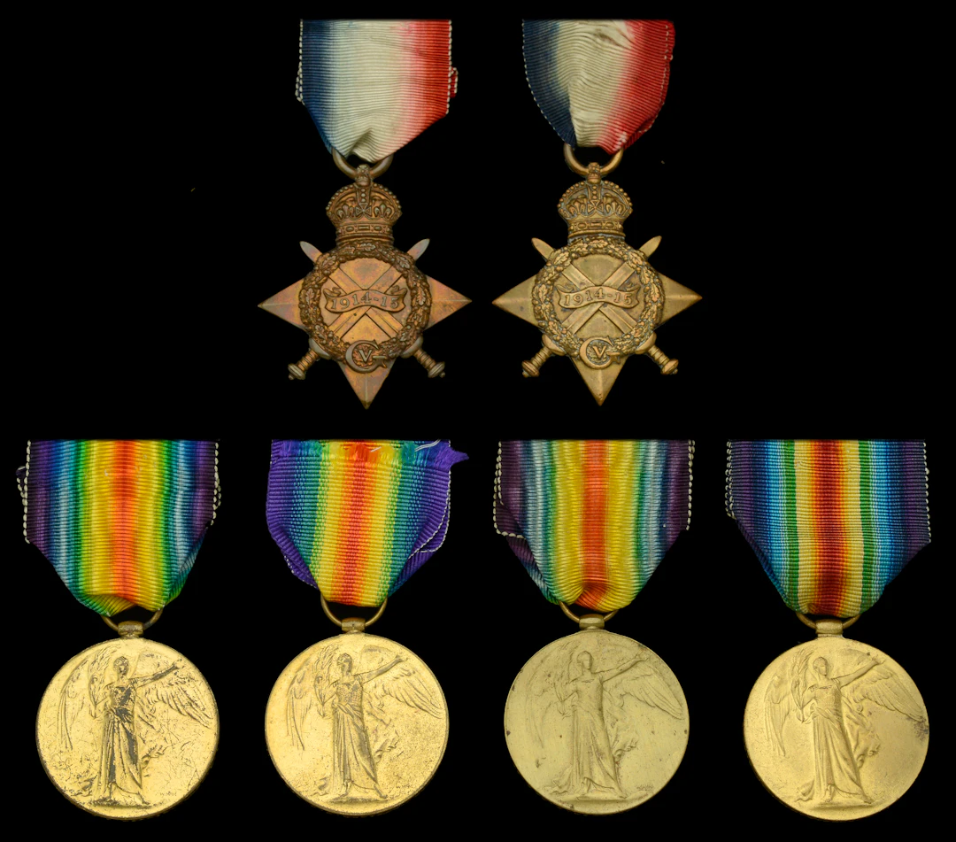 1914-15 Star (2) (2345 Pte. G. Watson. Durh. L.I.; 1737 Pte. W. Webster.
