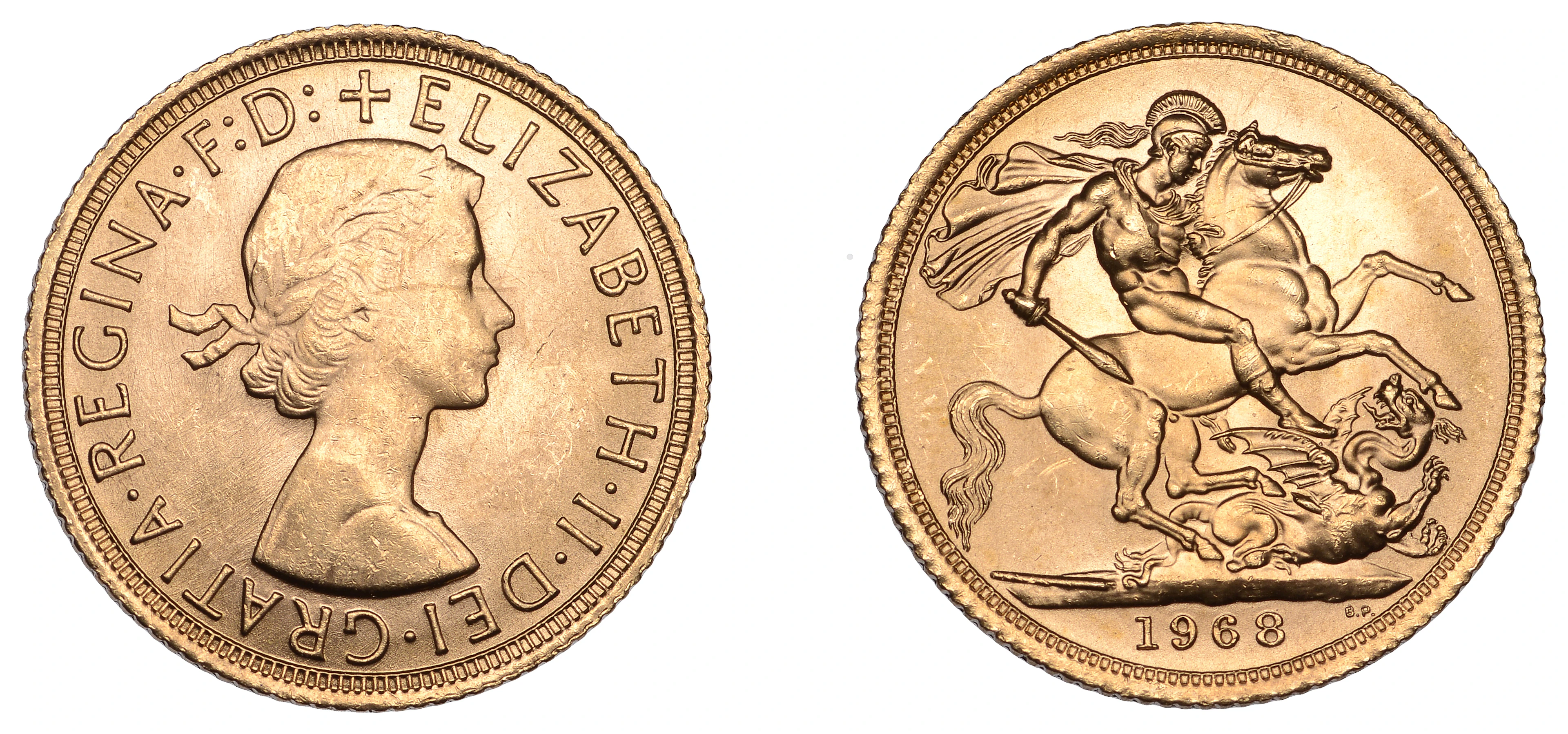 Elizabeth II (1952-2022), Sterling issues, Sovereign, 1968 (S 4125).