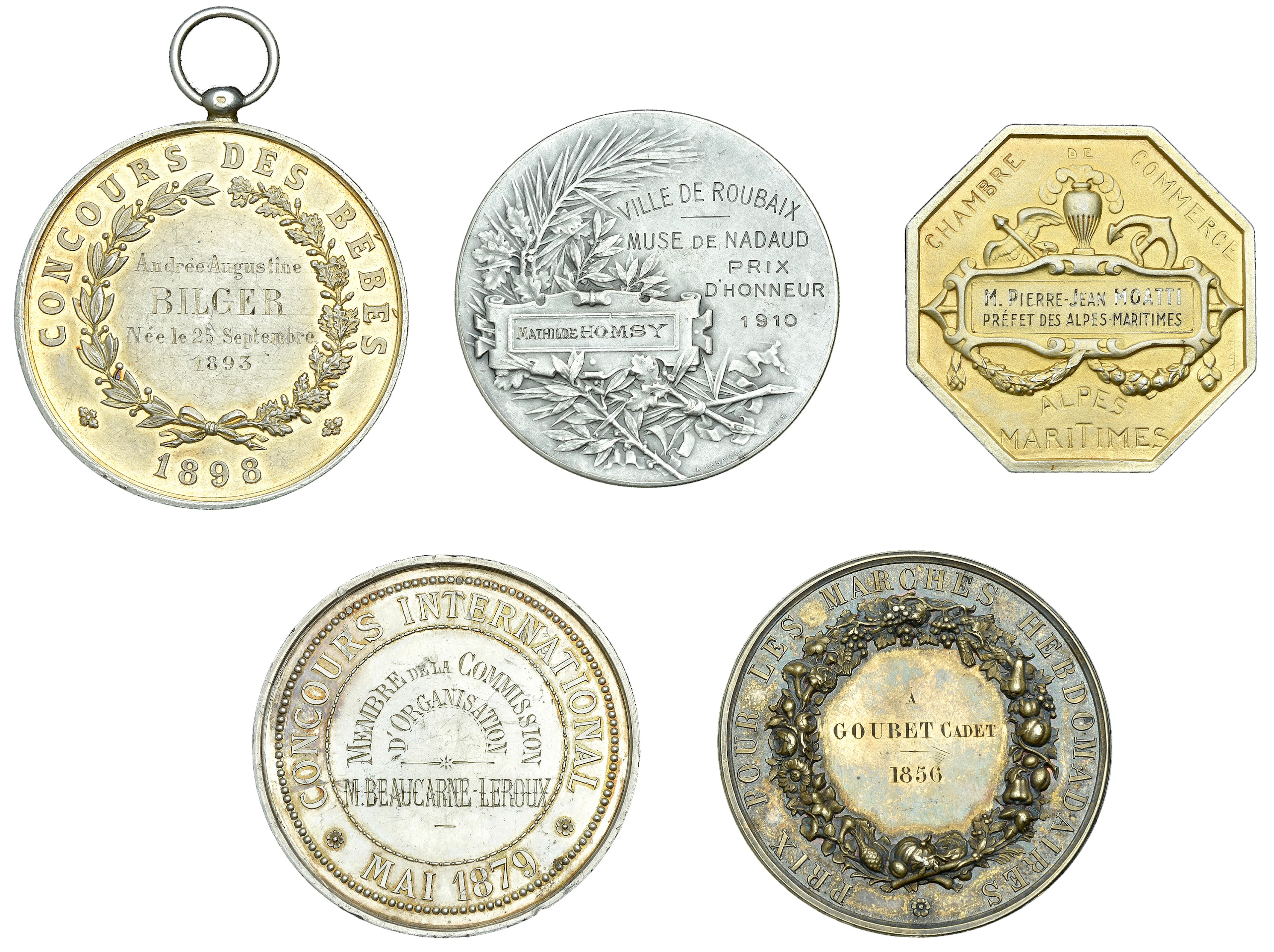 France, Prix pour les Marchés Hebdomadaires, Avignon, a silver-gilt